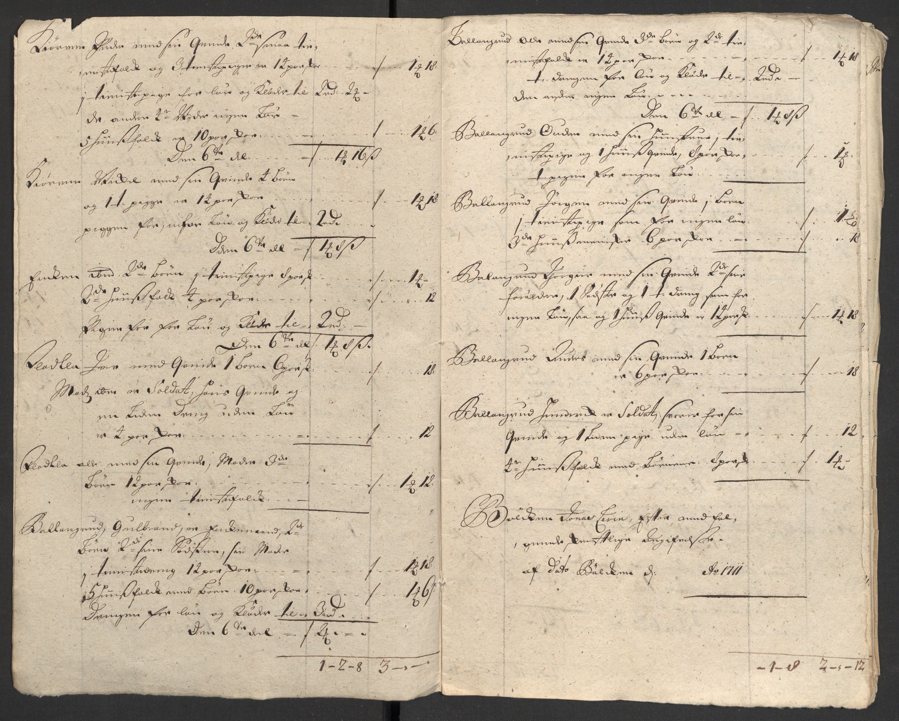 Rentekammeret inntil 1814, Reviderte regnskaper, Fogderegnskap, AV/RA-EA-4092/R18/L1308: Fogderegnskap Hadeland, Toten og Valdres, 1711, p. 279