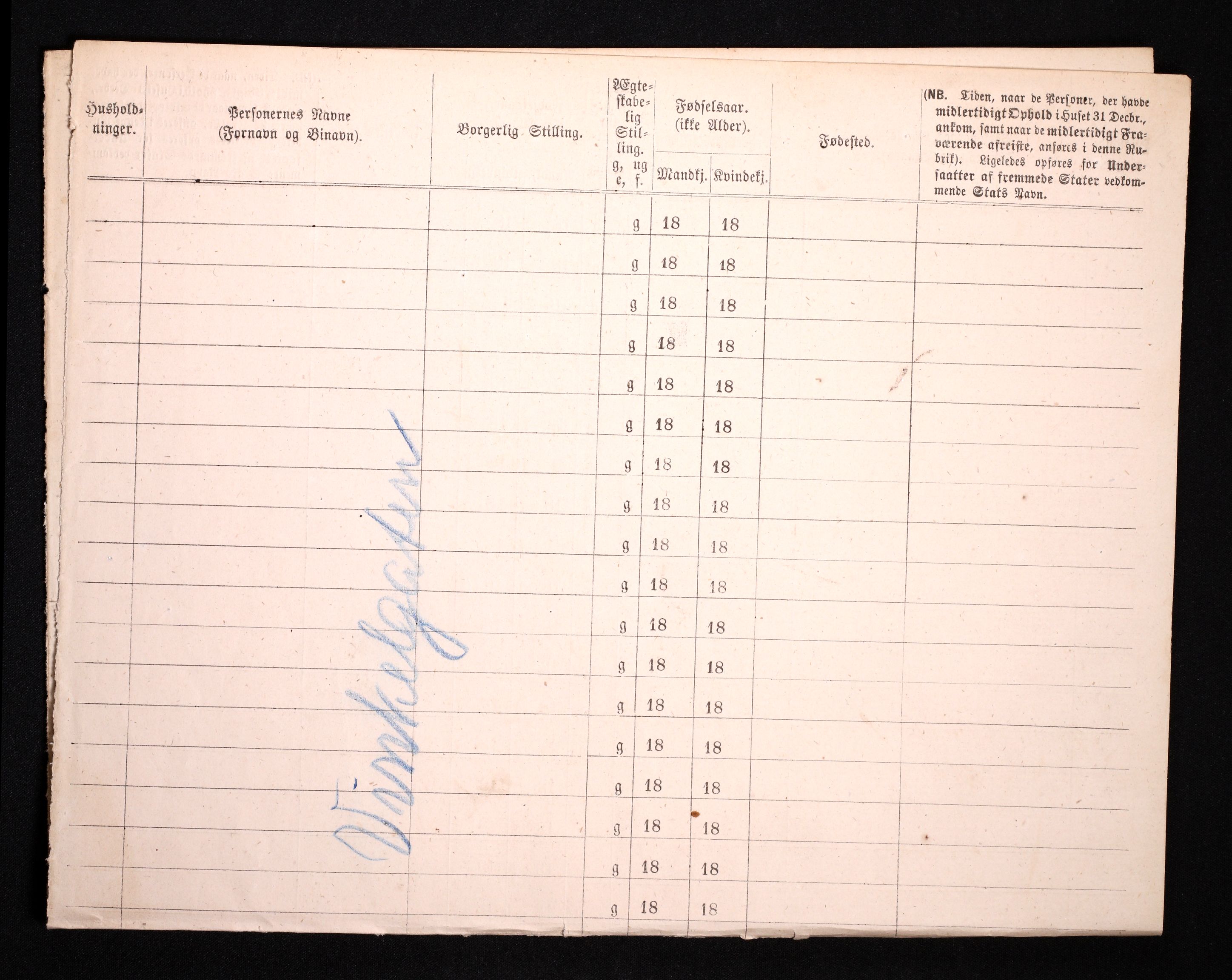 RA, 1870 census for 0301 Kristiania, 1870, p. 4557