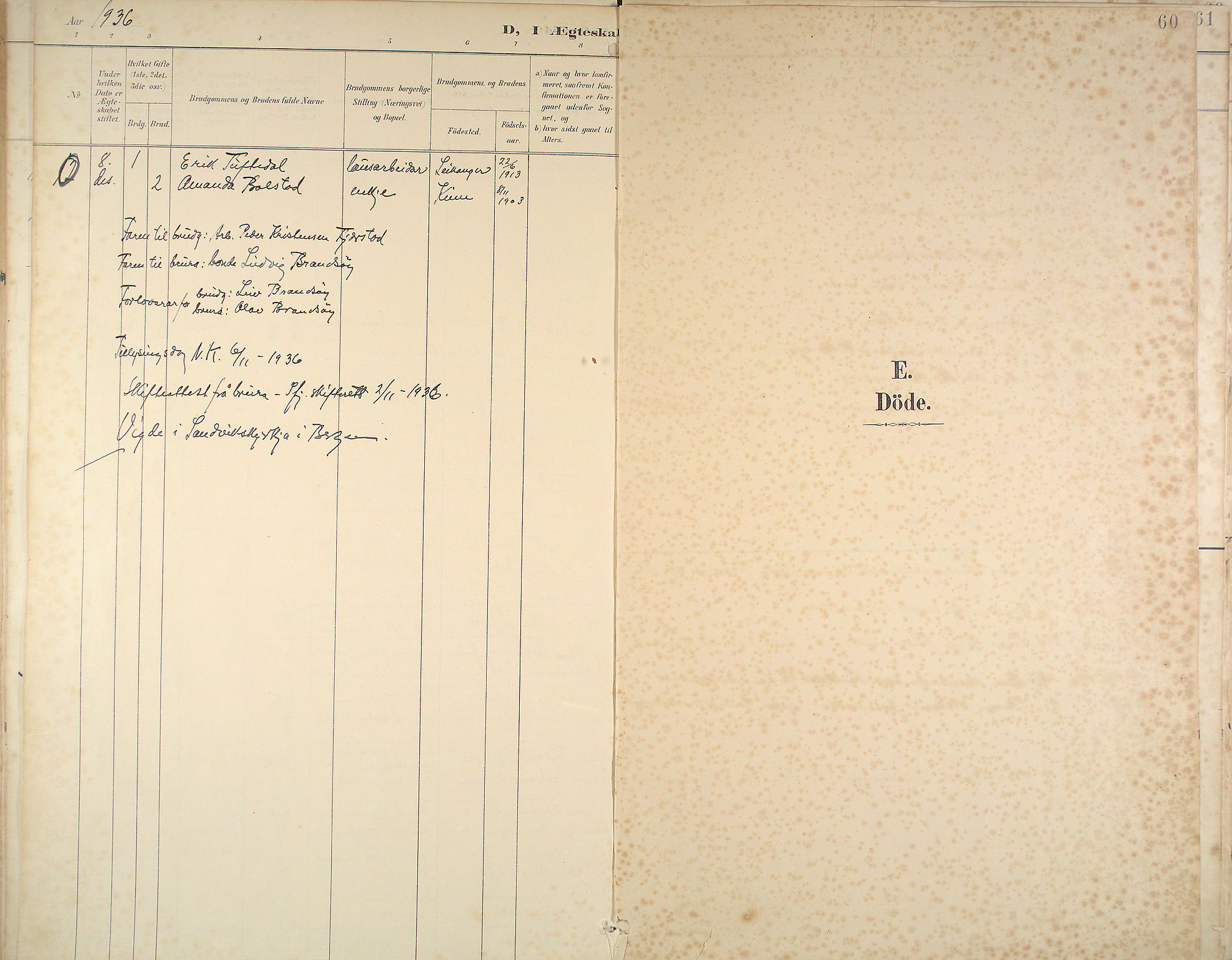 Kinn sokneprestembete, SAB/A-80801/H/Haa/Haab/L0011: Parish register (official) no. B 11, 1886-1936, p. 60