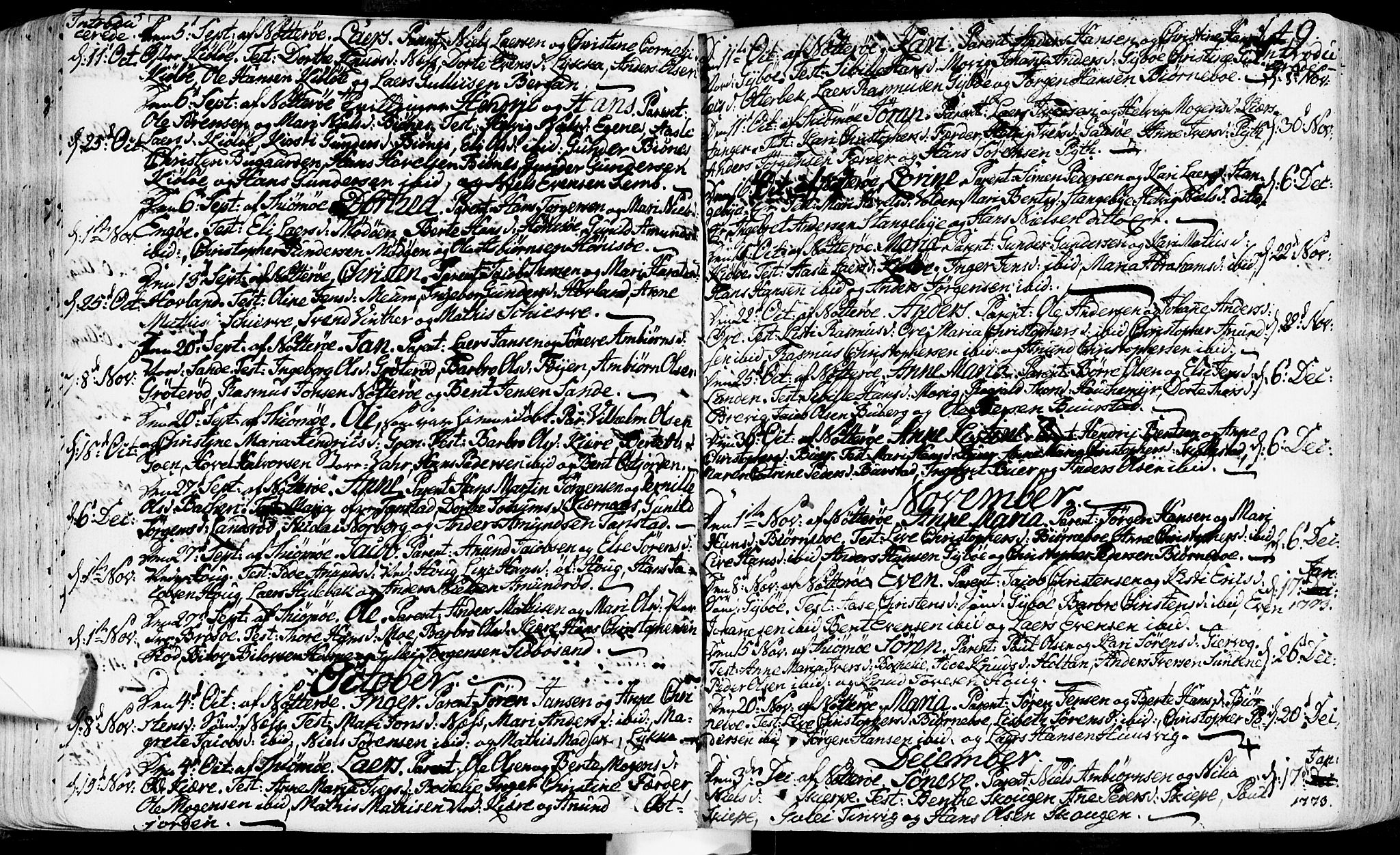 Nøtterøy kirkebøker, SAKO/A-354/F/Fa/L0002: Parish register (official) no. I 2, 1738-1790, p. 149