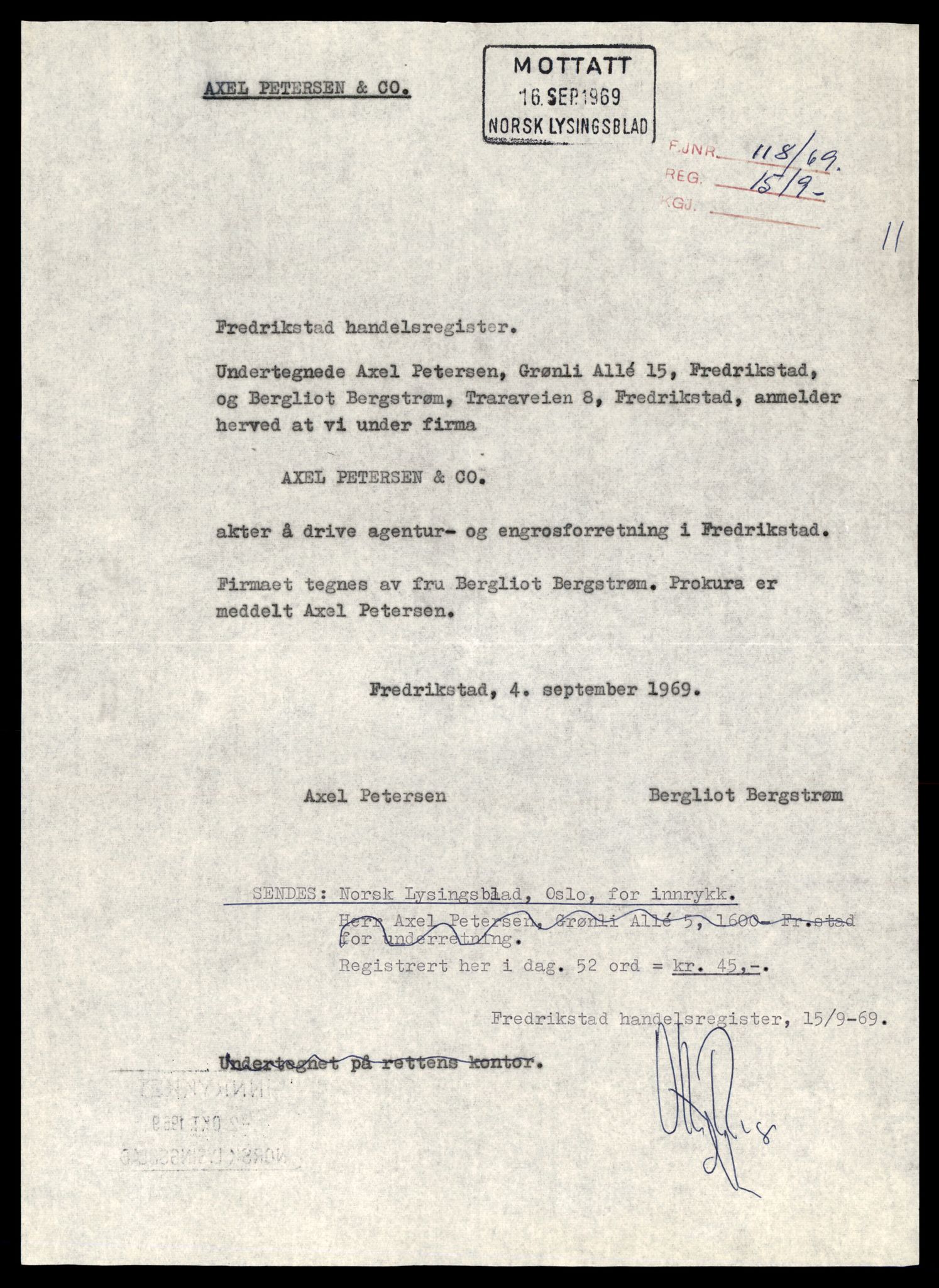 Fredrikstad tingrett, AV/SAT-A-10473/K/Kb/Kbb/L0045: Enkeltmannsforetak, aksjeselskap og andelslag, Pet-Po, 1944-1990, p. 1