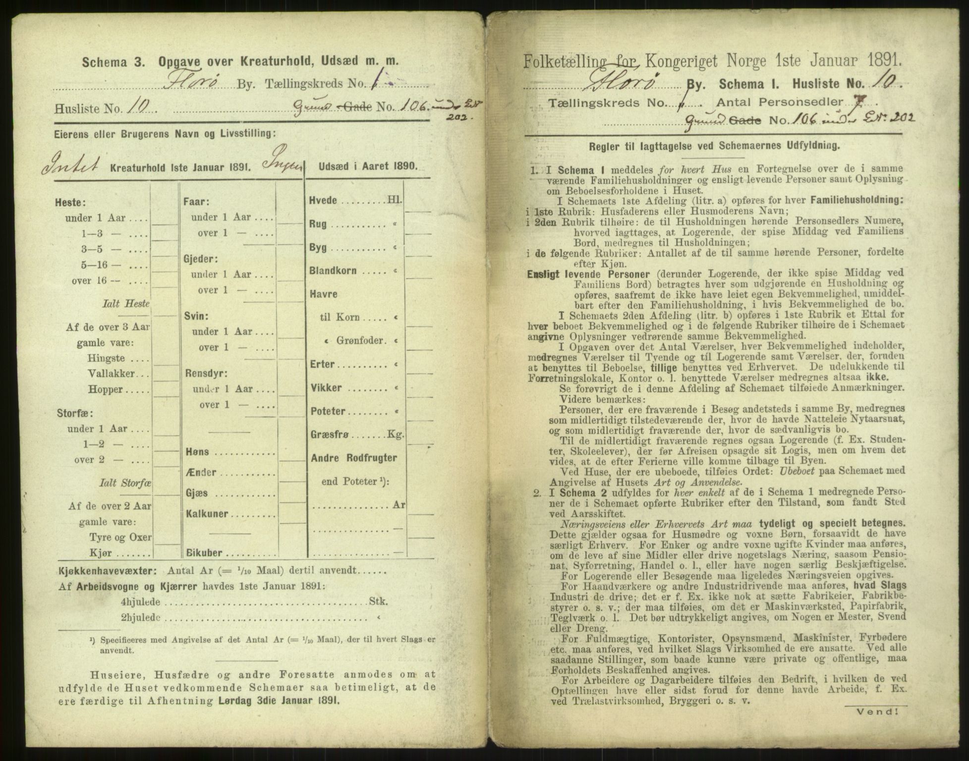 RA, 1891 census for 1401 Florø, 1891, p. 27