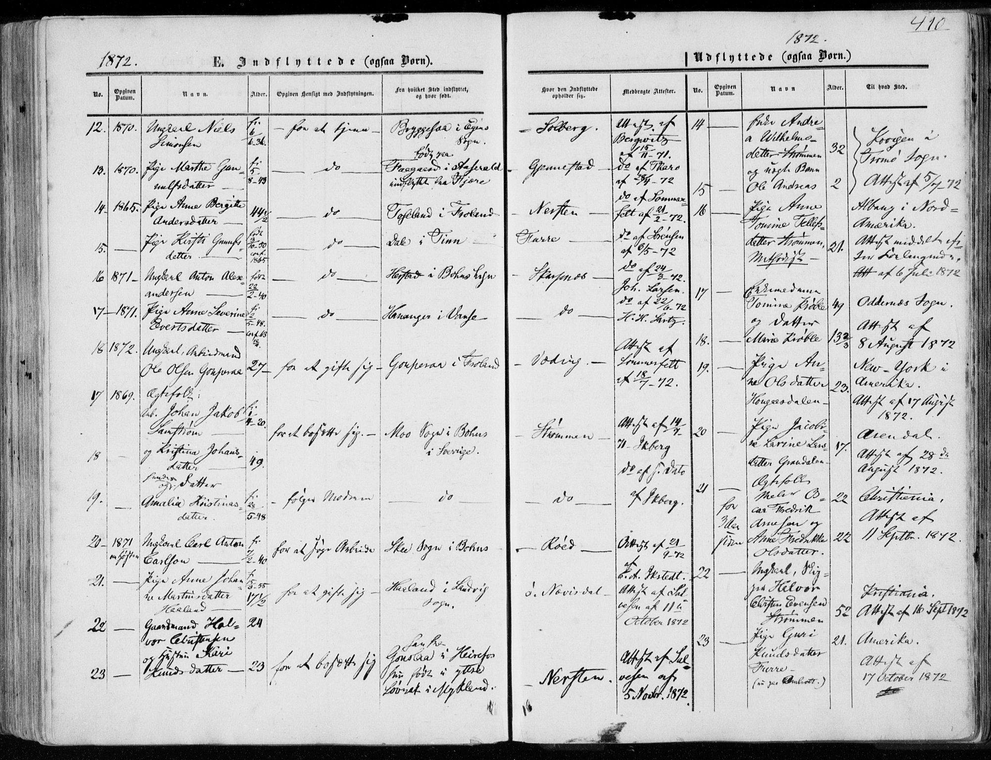 Øyestad sokneprestkontor, AV/SAK-1111-0049/F/Fa/L0015: Parish register (official) no. A 15, 1857-1873, p. 410