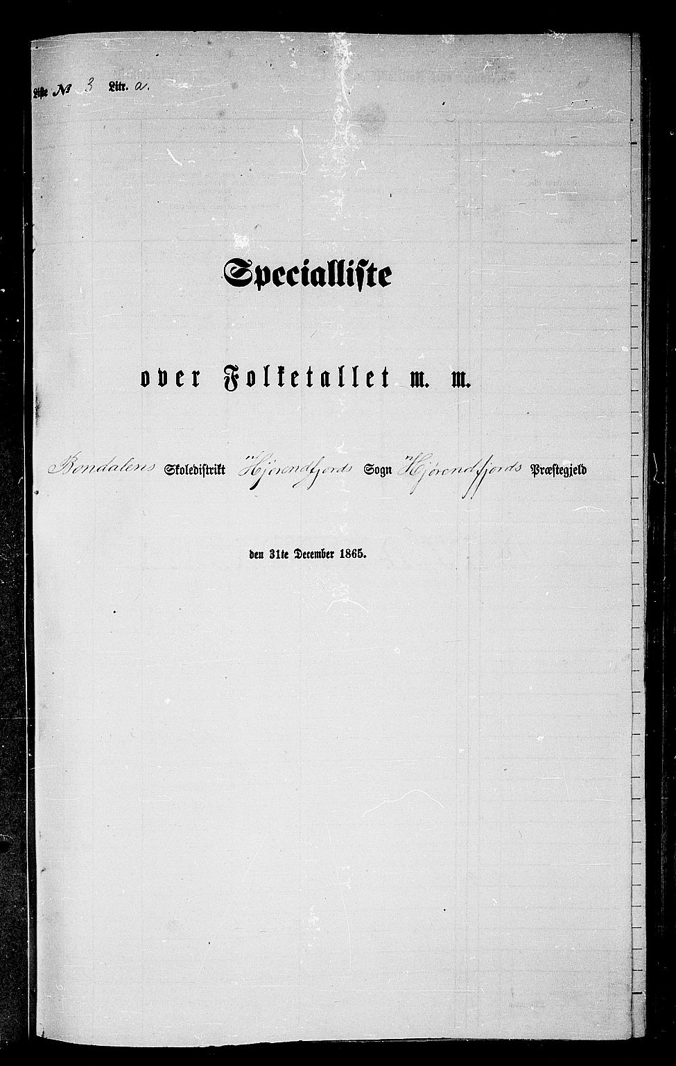 RA, 1865 census for Hjørundfjord, 1865, p. 39