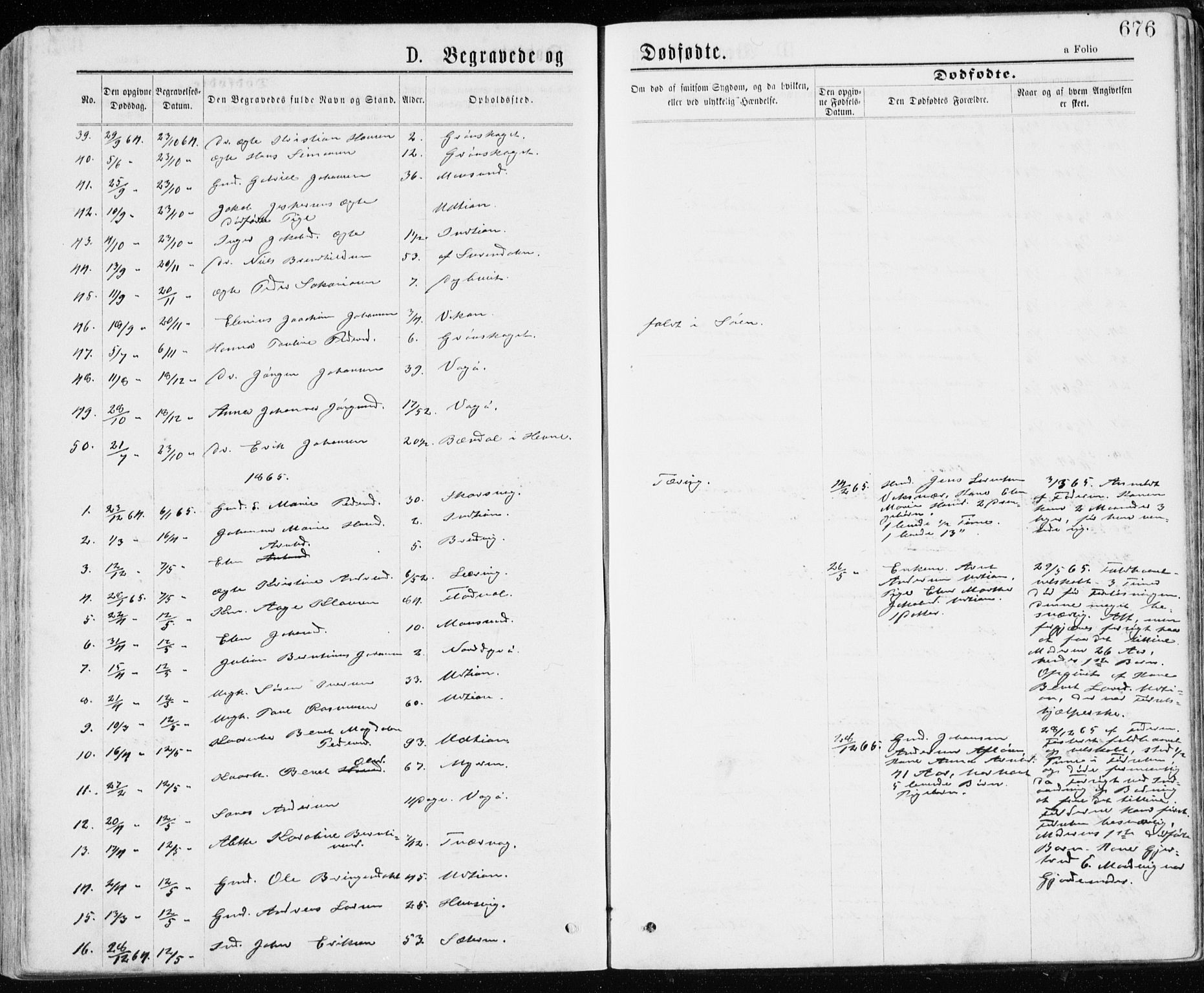 Ministerialprotokoller, klokkerbøker og fødselsregistre - Sør-Trøndelag, SAT/A-1456/640/L0576: Parish register (official) no. 640A01, 1846-1876, p. 676