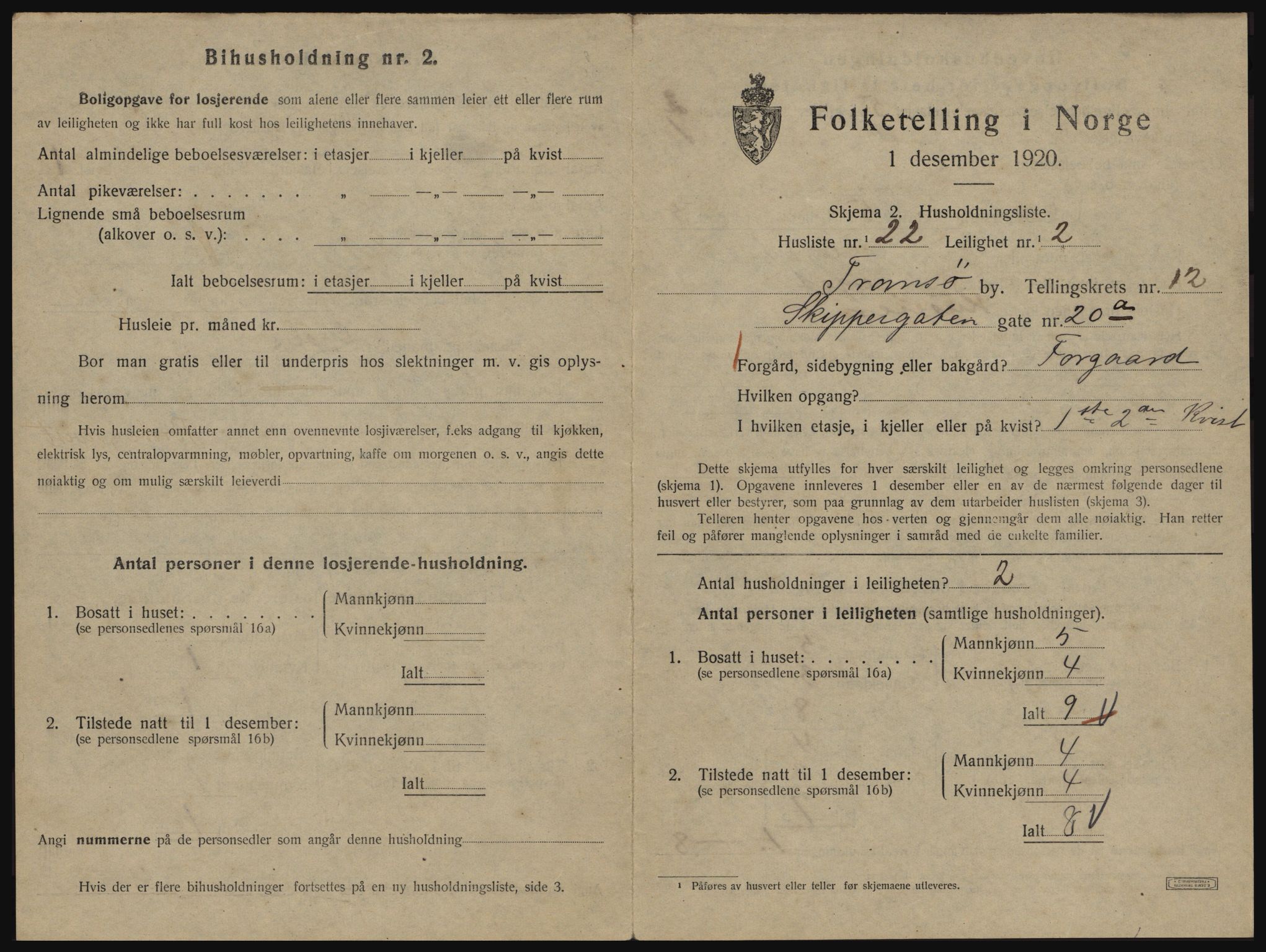 SATØ, 1920 census for Tromsø, 1920, p. 5987