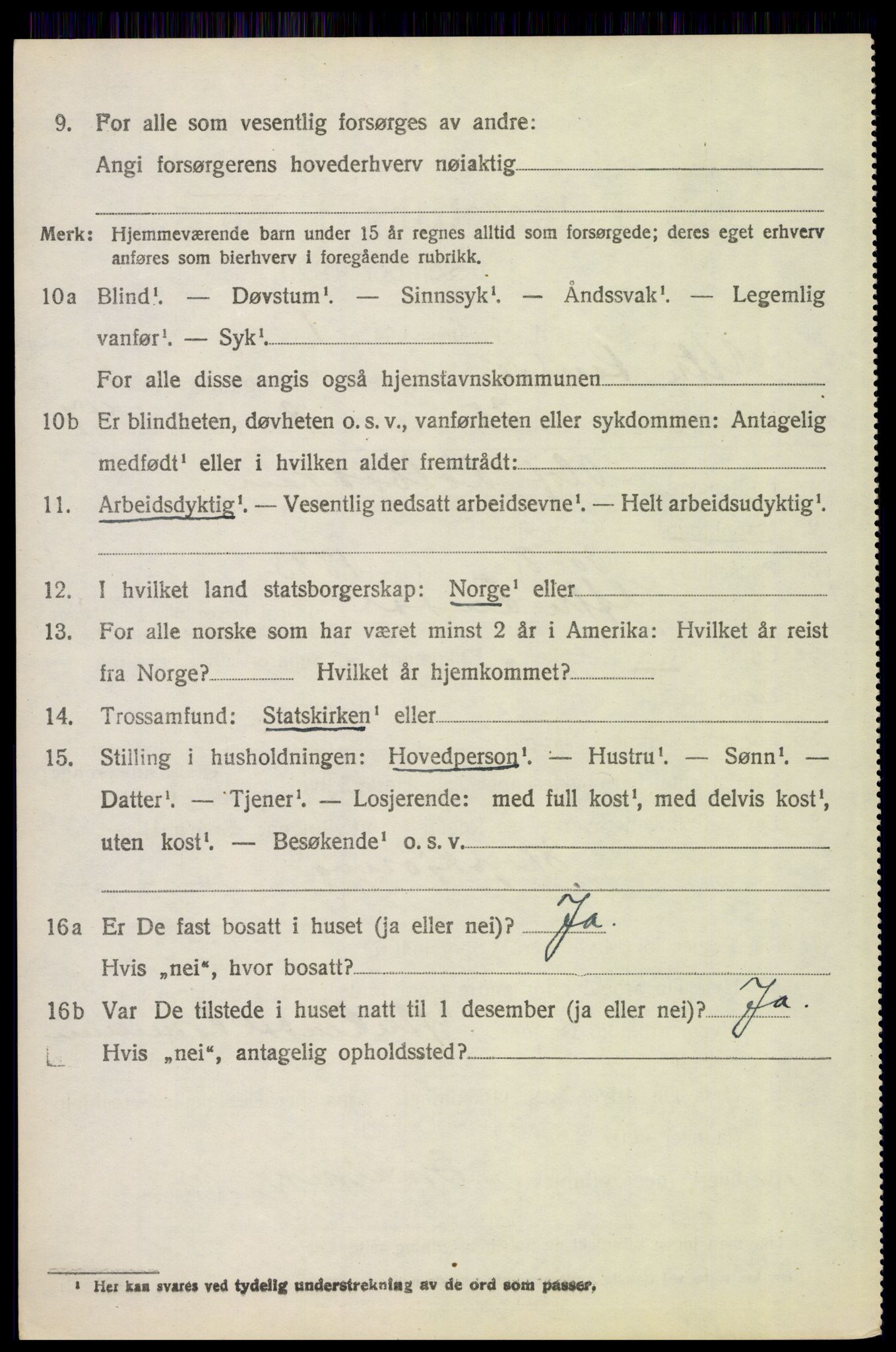 SAH, 1920 census for Ytre Rendal, 1920, p. 2922