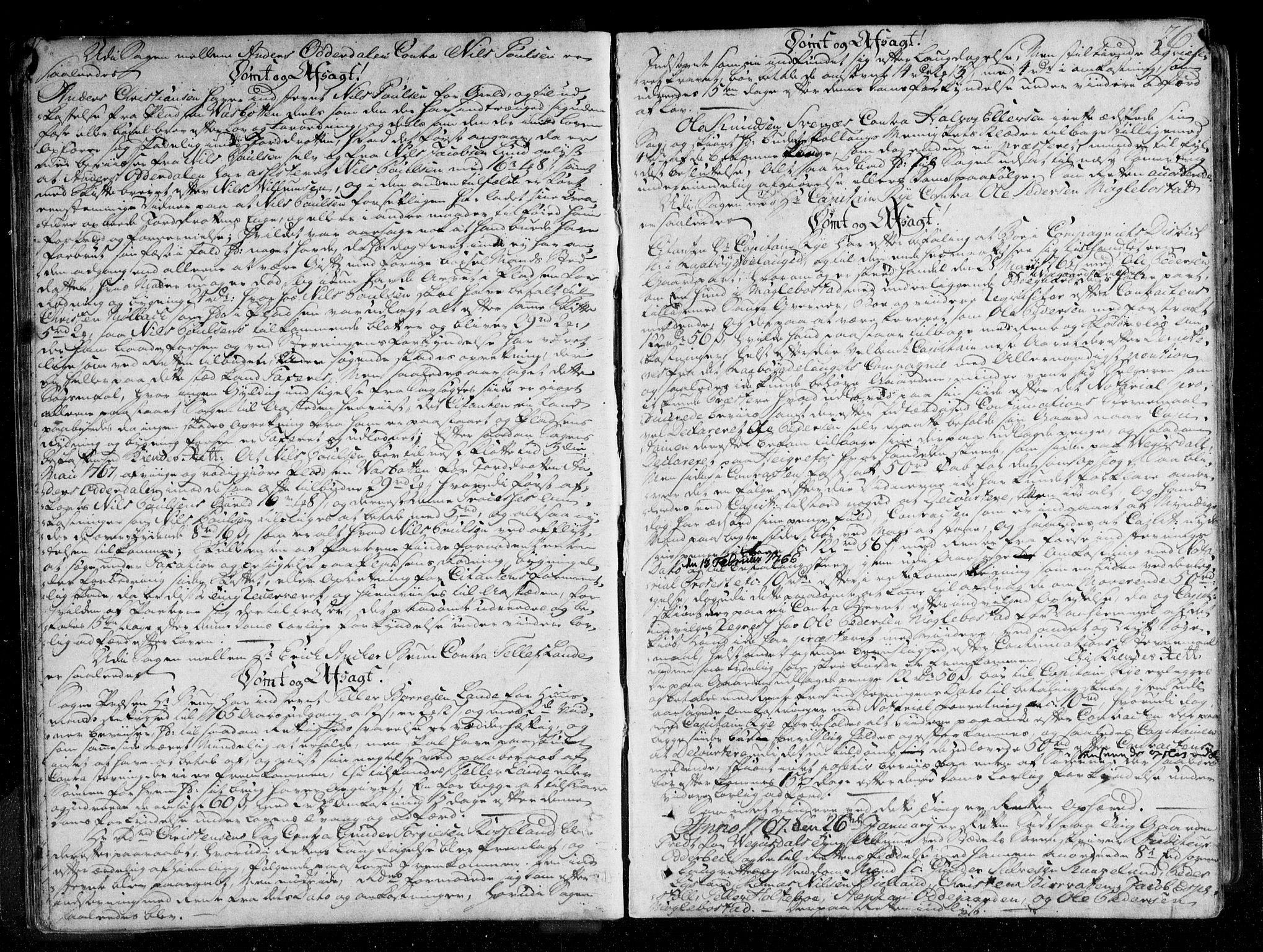Østre Råbyggelag sorenskriveri, AV/SAK-1221-0016/F/Fa/L0019: Tingbok nr 18 med register, 1766-1771, p. 25b-26a
