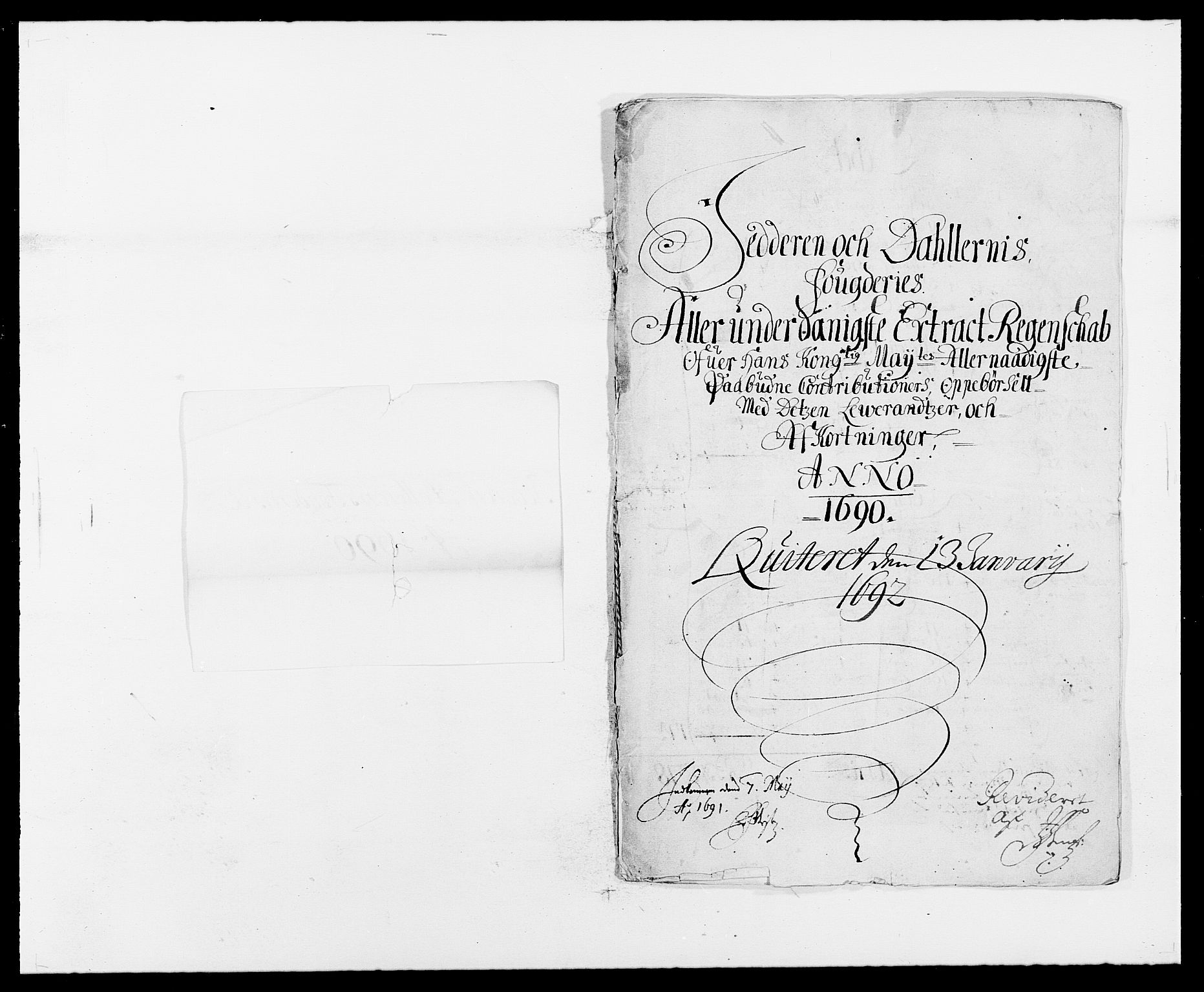 Rentekammeret inntil 1814, Reviderte regnskaper, Fogderegnskap, RA/EA-4092/R46/L2727: Fogderegnskap Jæren og Dalane, 1690-1693, p. 2