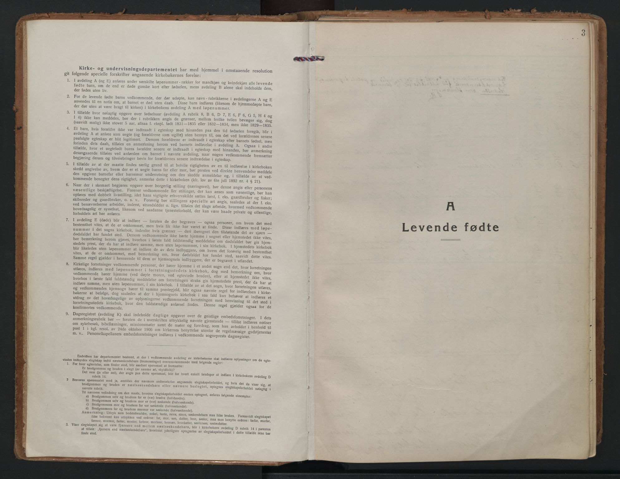 Rakkestad prestekontor Kirkebøker, AV/SAO-A-2008/F/Fb/L0003: Parish register (official) no. II 3, 1920-1940, p. 3