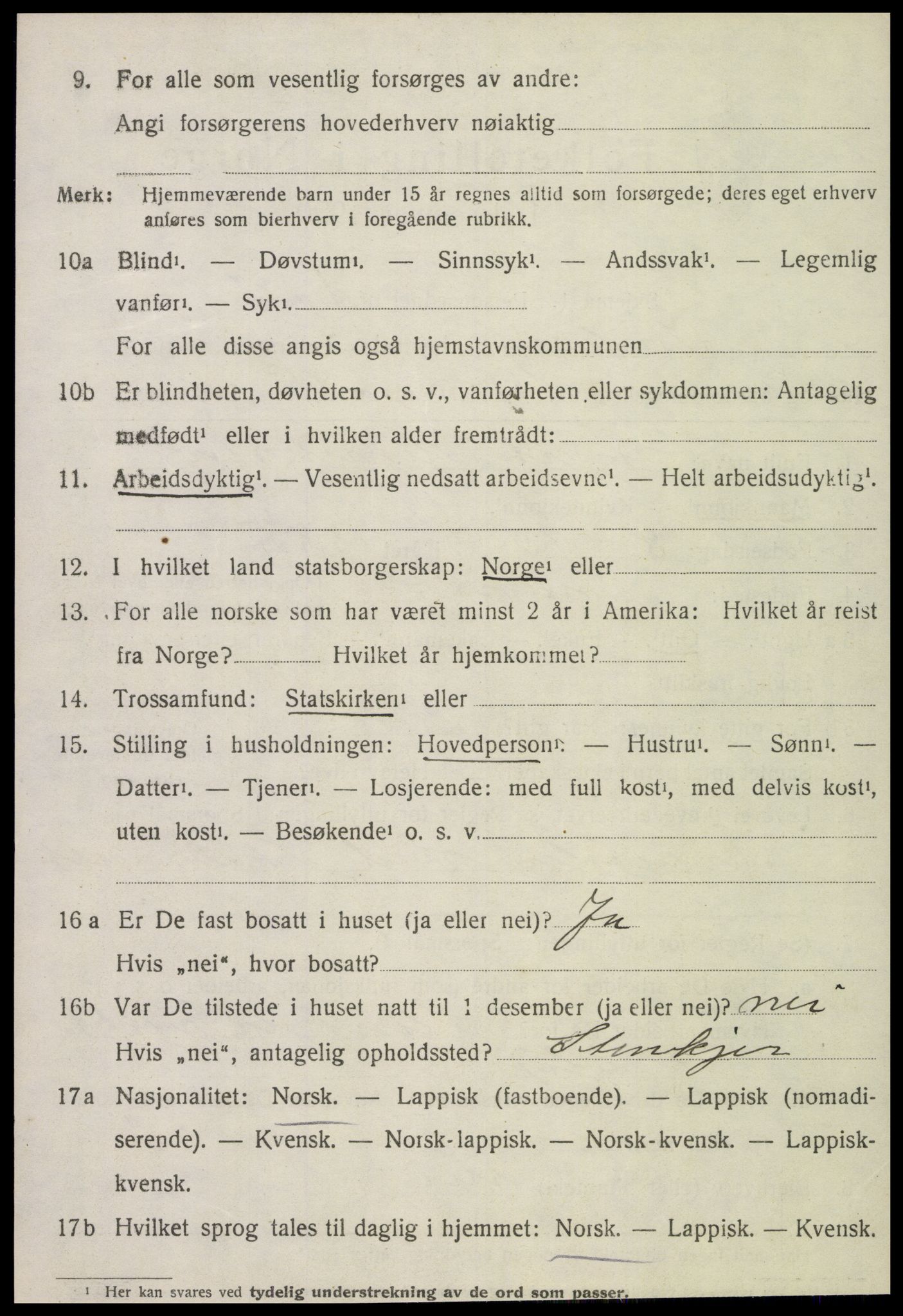 SAT, 1920 census for Inderøy, 1920, p. 5580