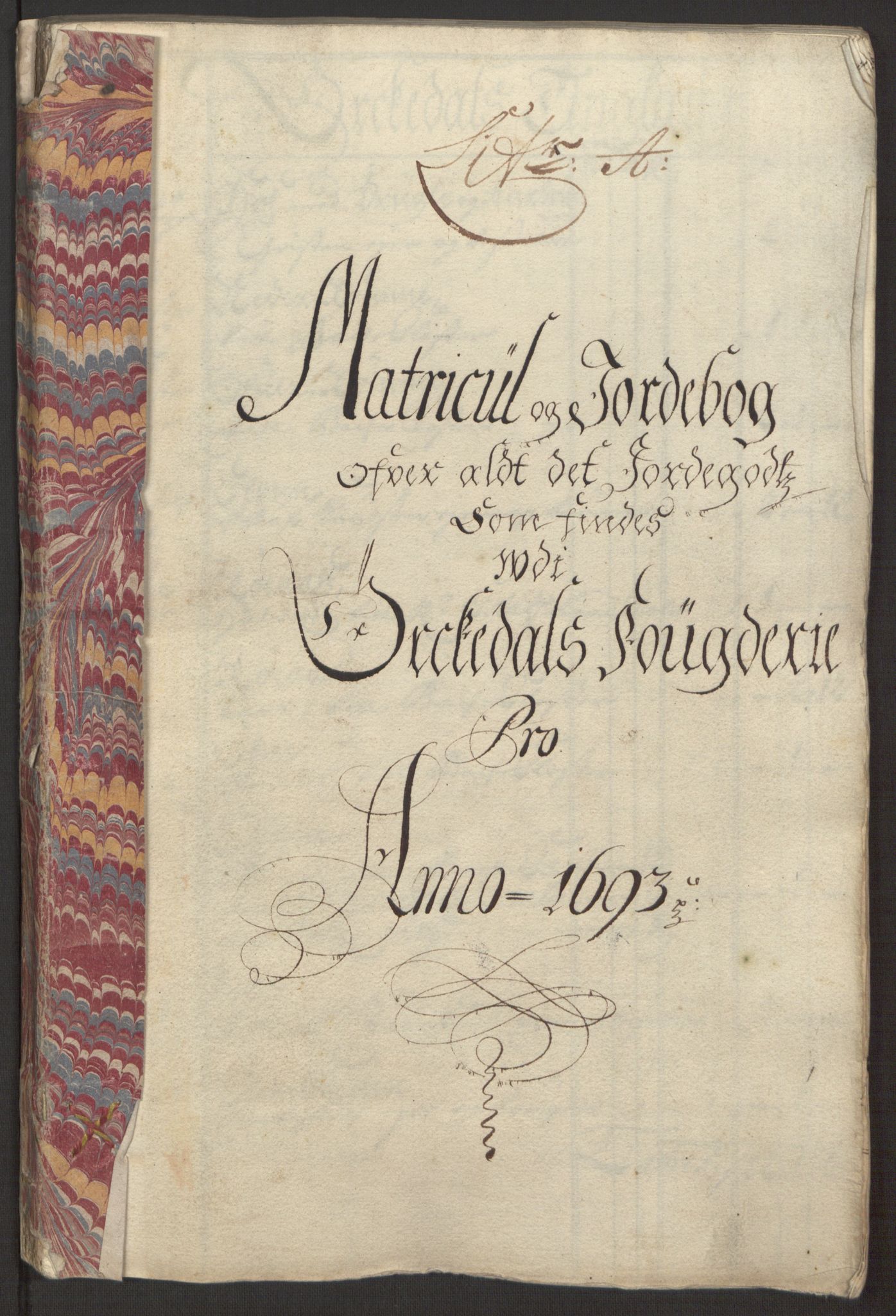 Rentekammeret inntil 1814, Reviderte regnskaper, Fogderegnskap, RA/EA-4092/R58/L3938: Fogderegnskap Orkdal, 1693, p. 31