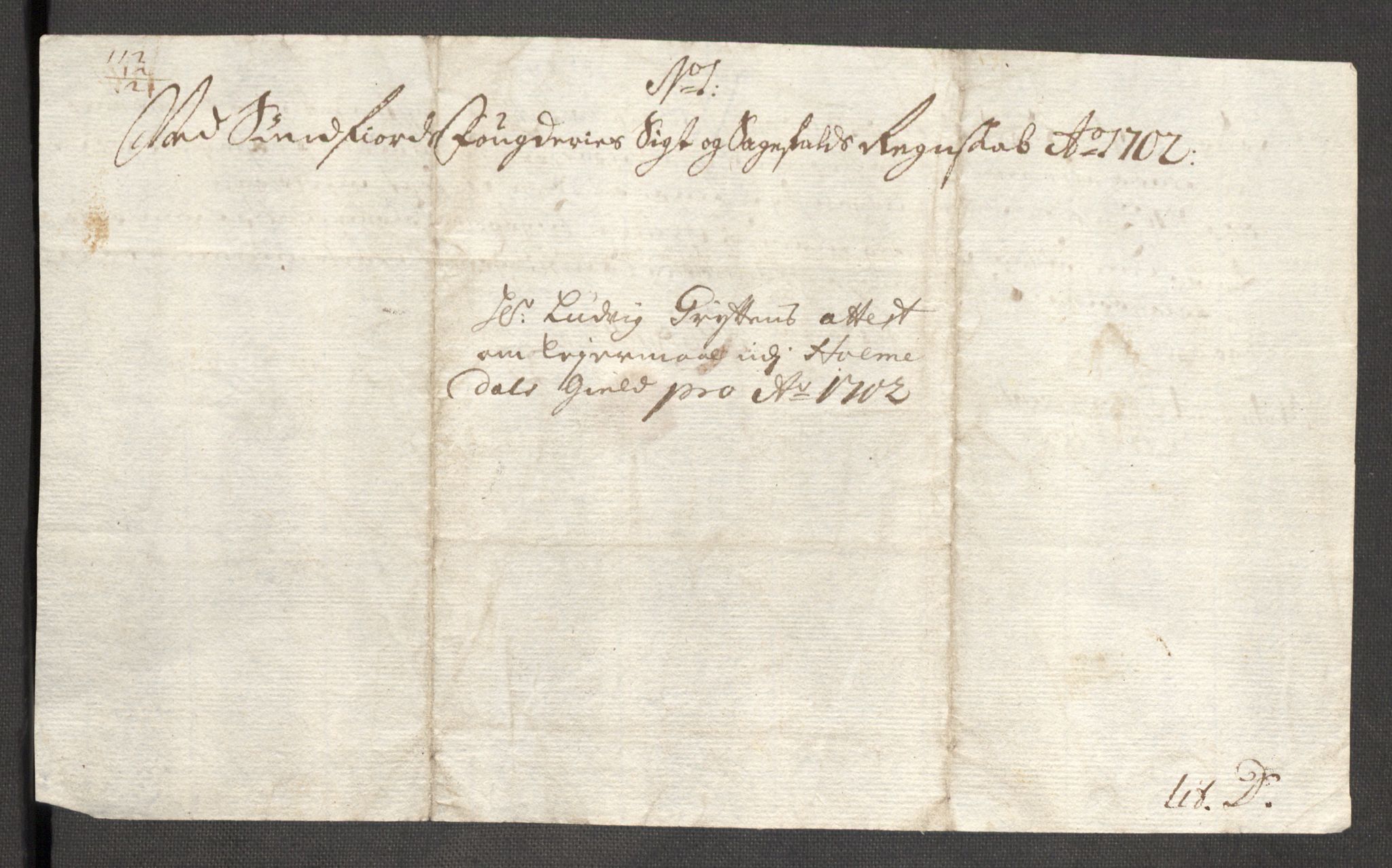 Rentekammeret inntil 1814, Reviderte regnskaper, Fogderegnskap, AV/RA-EA-4092/R53/L3426: Fogderegnskap Sunn- og Nordfjord, 1702, p. 96