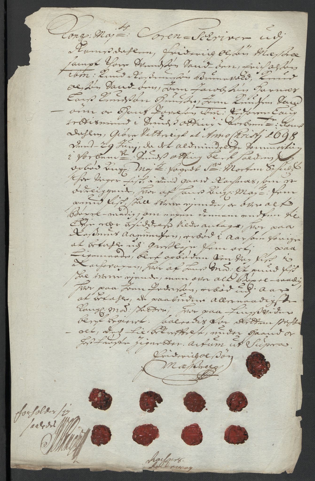 Rentekammeret inntil 1814, Reviderte regnskaper, Fogderegnskap, RA/EA-4092/R55/L3653: Fogderegnskap Romsdal, 1697-1698, p. 359