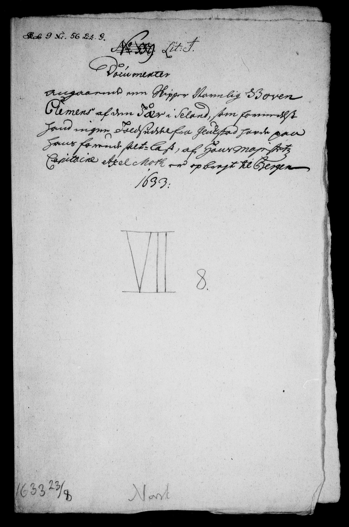 Danske Kanselli, Skapsaker, RA/EA-4061/F/L0023: Skap 9, pakke 4-56G, 1576-1653, p. 384