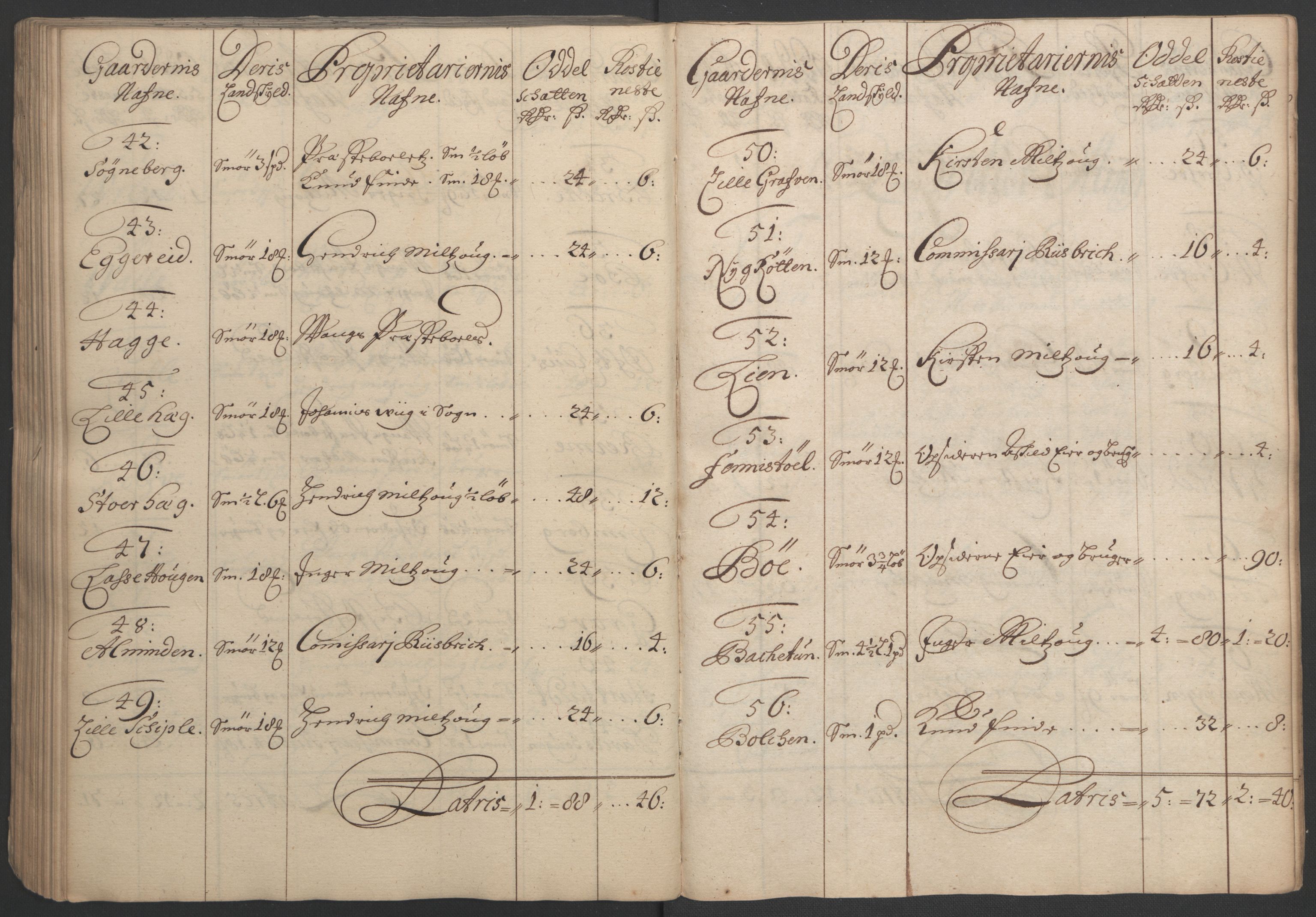 Rentekammeret inntil 1814, Reviderte regnskaper, Fogderegnskap, AV/RA-EA-4092/R51/L3183: Fogderegnskap Nordhordland og Voss, 1695-1697, p. 249