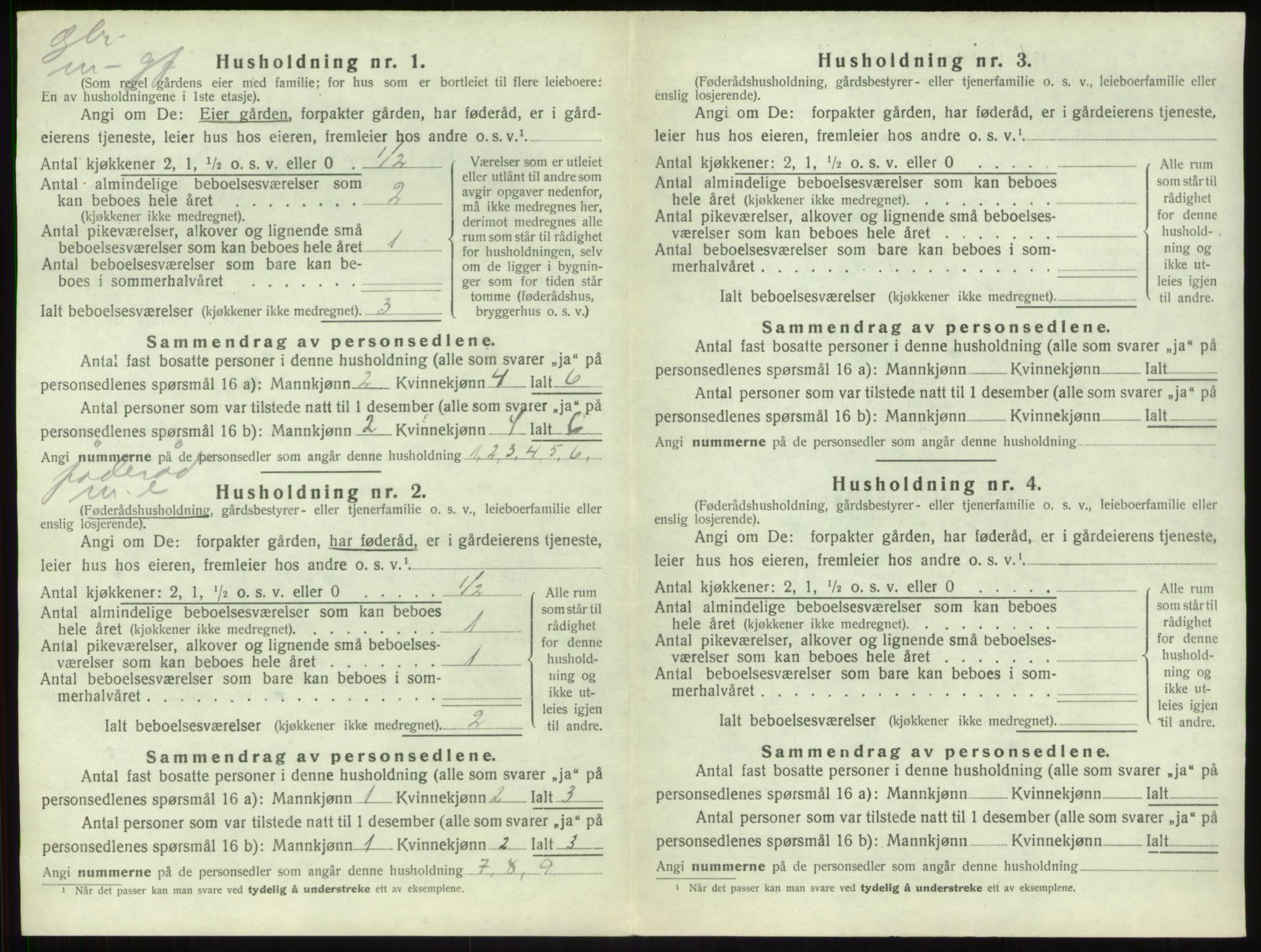 SAB, 1920 census for Sogndal, 1920, p. 233