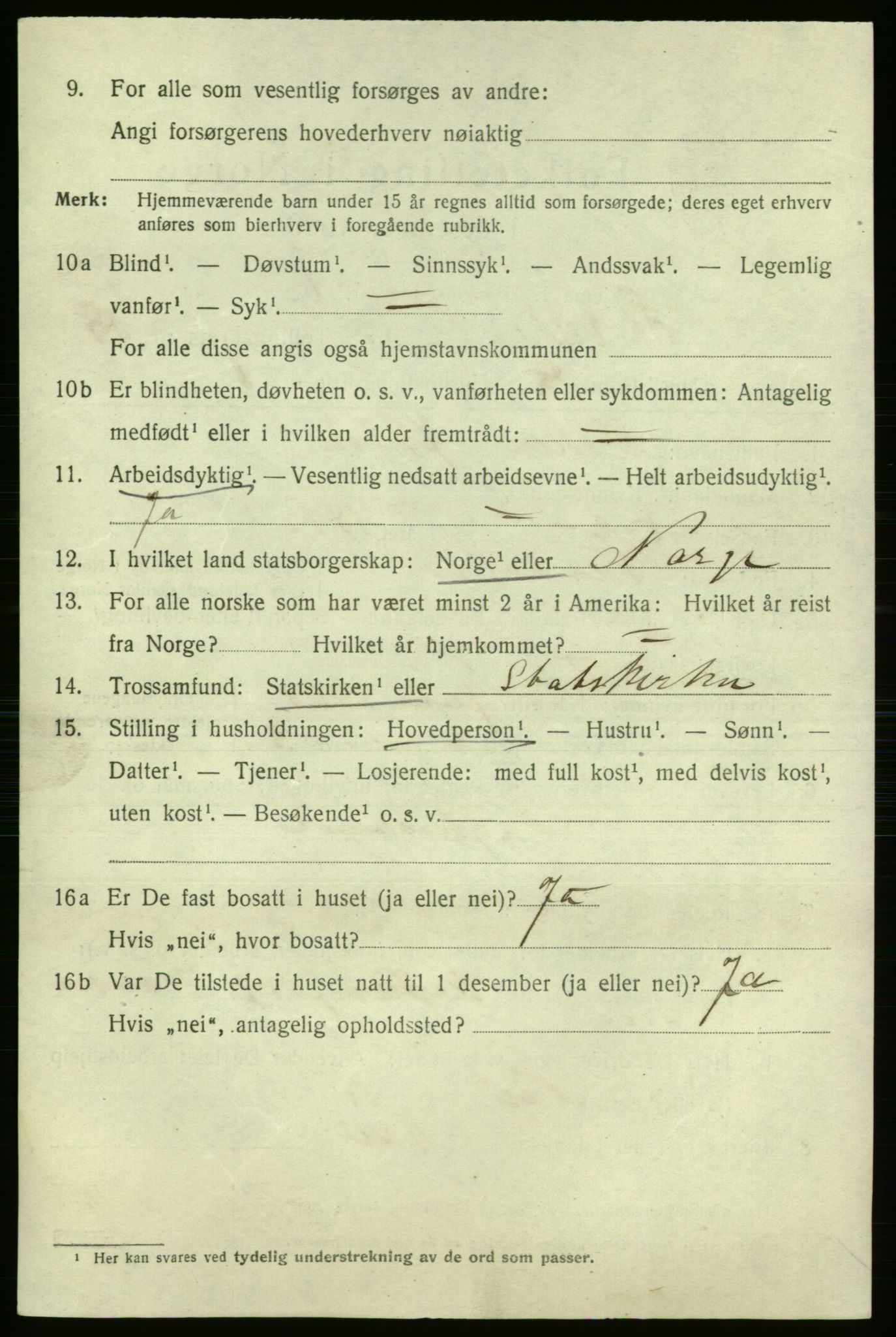 SAO, 1920 census for Fredrikshald, 1920, p. 27224