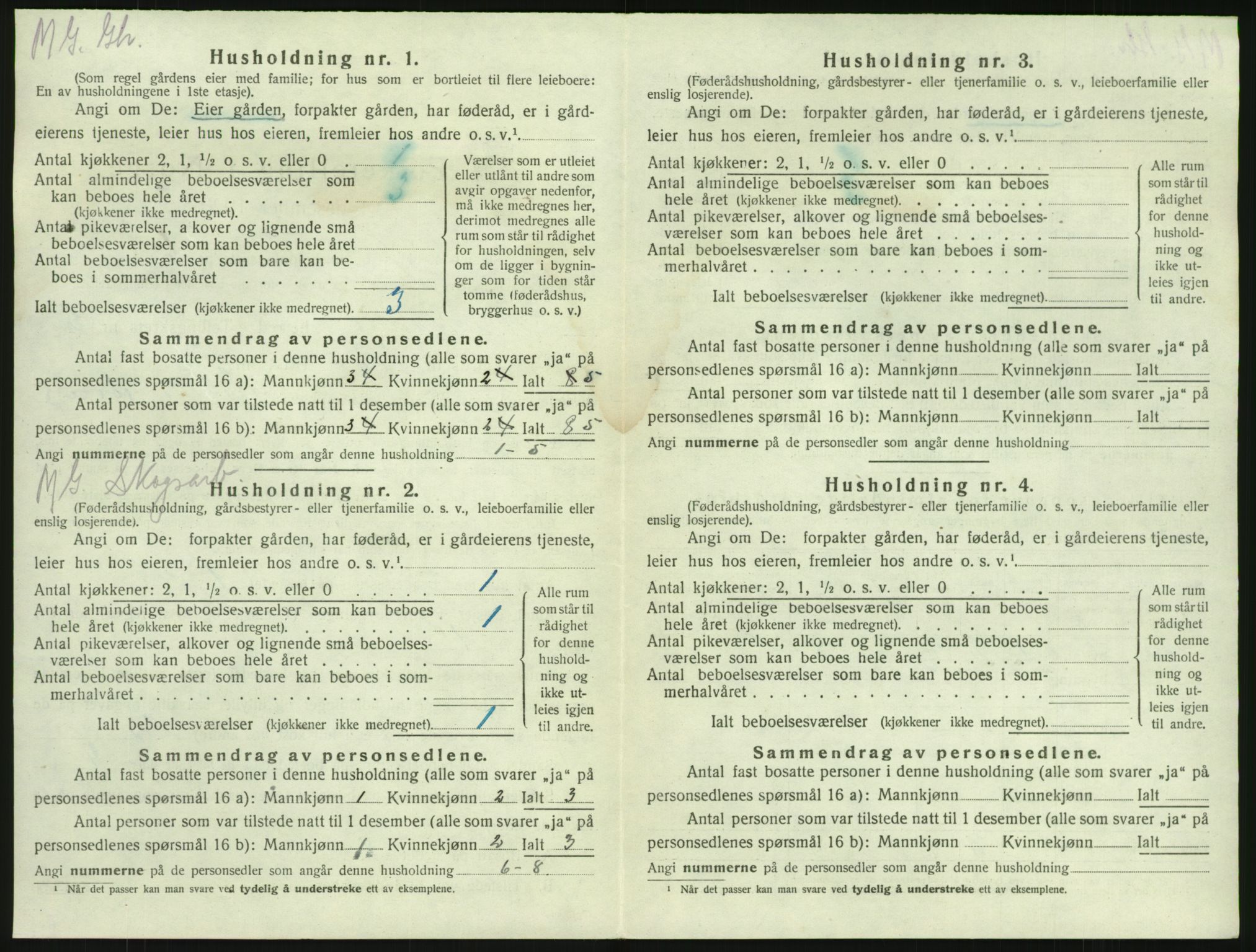 SAKO, 1920 census for Brunlanes, 1920, p. 832