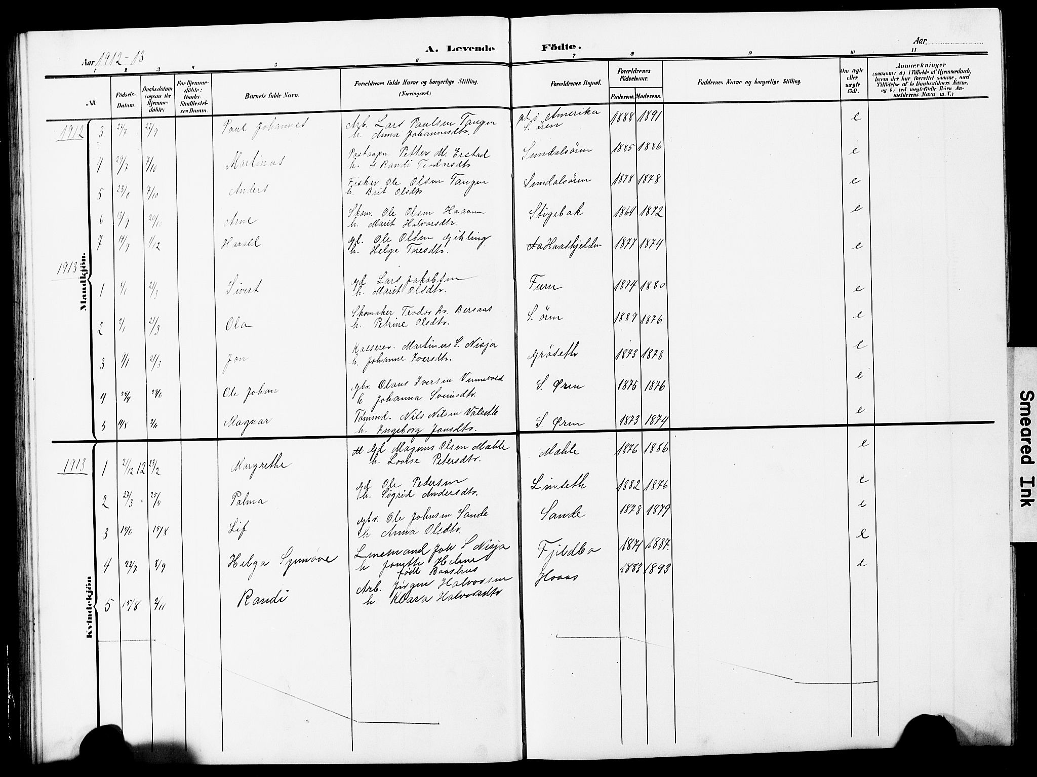 Ministerialprotokoller, klokkerbøker og fødselsregistre - Møre og Romsdal, AV/SAT-A-1454/590/L1017: Parish register (copy) no. 590C02, 1869-1931