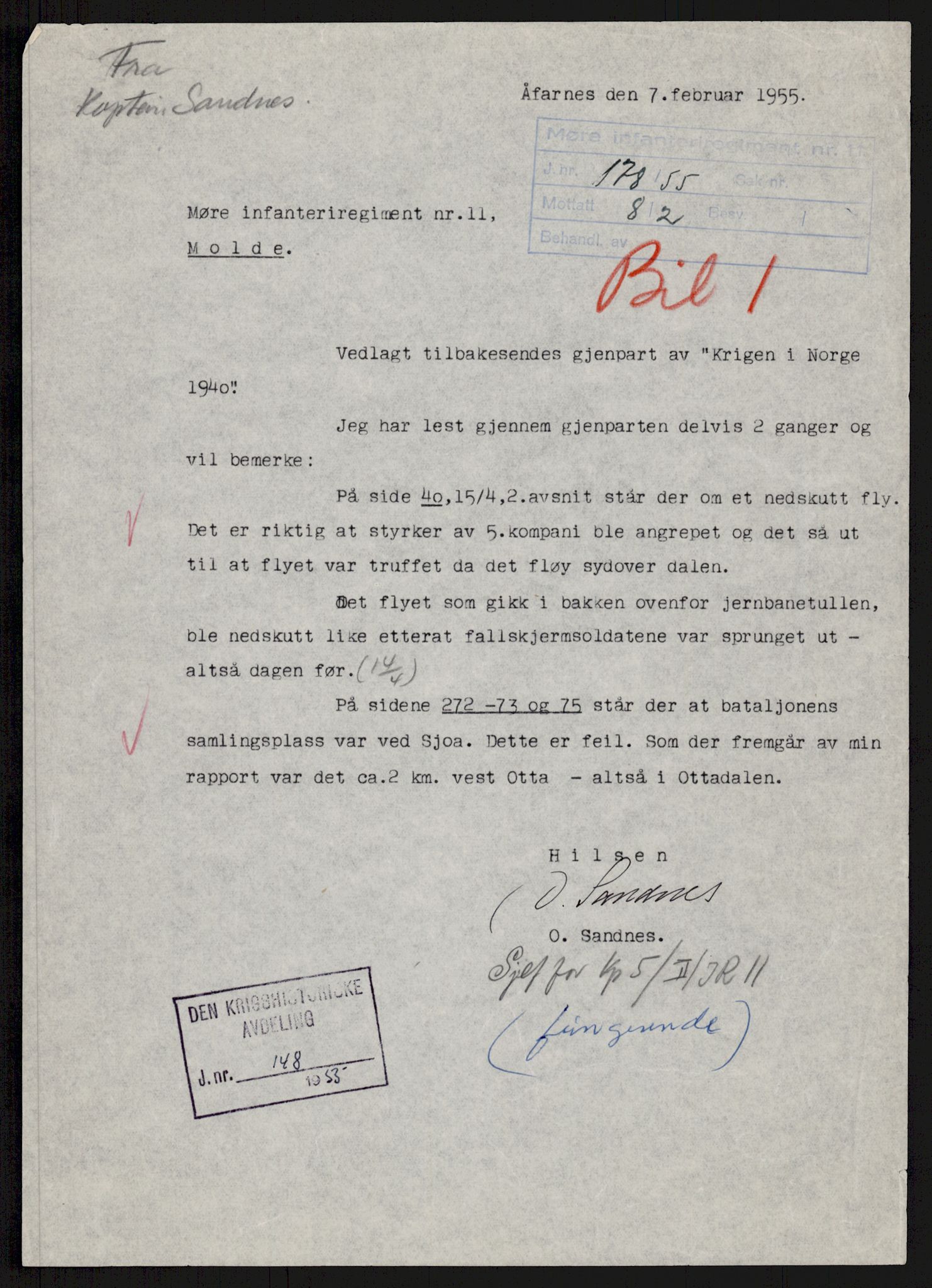 Forsvaret, Forsvarets krigshistoriske avdeling, AV/RA-RAFA-2017/Y/Yb/L0113: II-C-11-510-512  -  5. Divisjon., 1940, p. 14