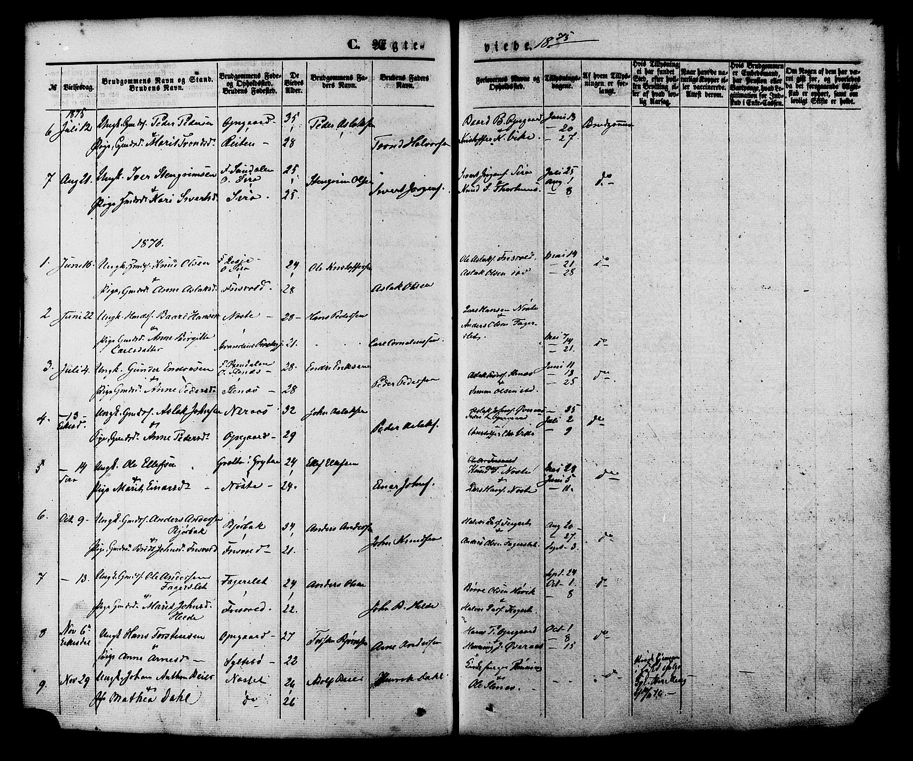 Ministerialprotokoller, klokkerbøker og fødselsregistre - Møre og Romsdal, SAT/A-1454/552/L0637: Parish register (official) no. 552A01, 1845-1879, p. 219