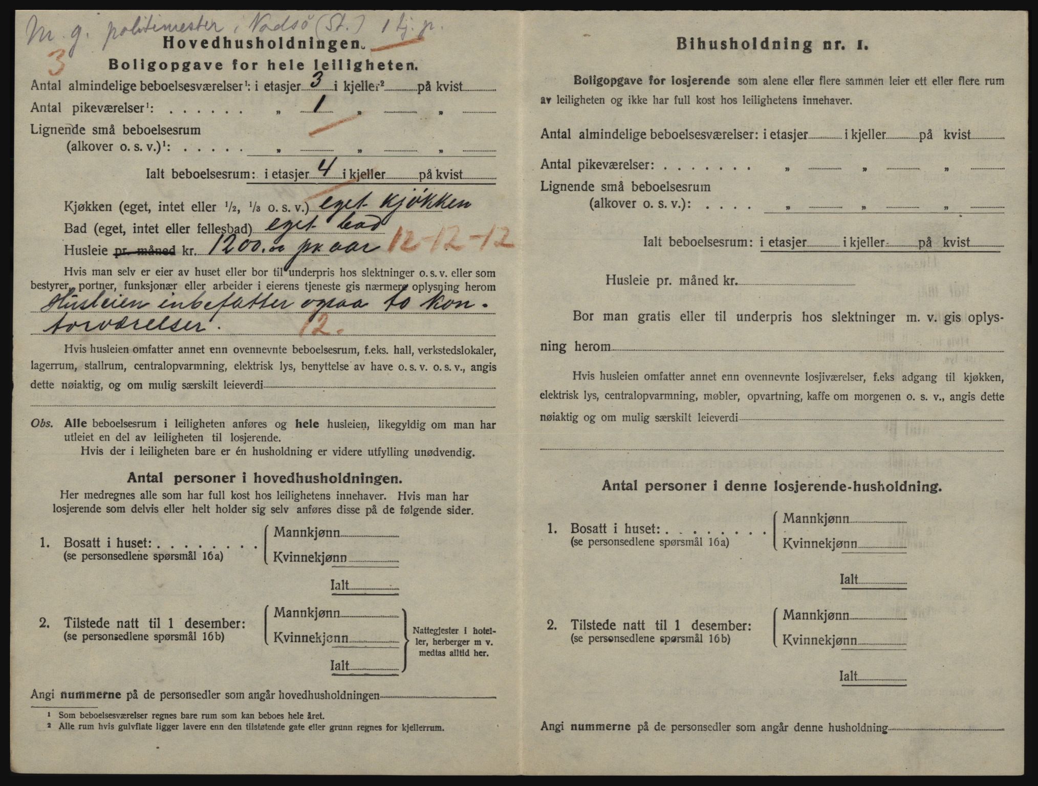 SATØ, 1920 census for Vadsø, 1920, p. 929