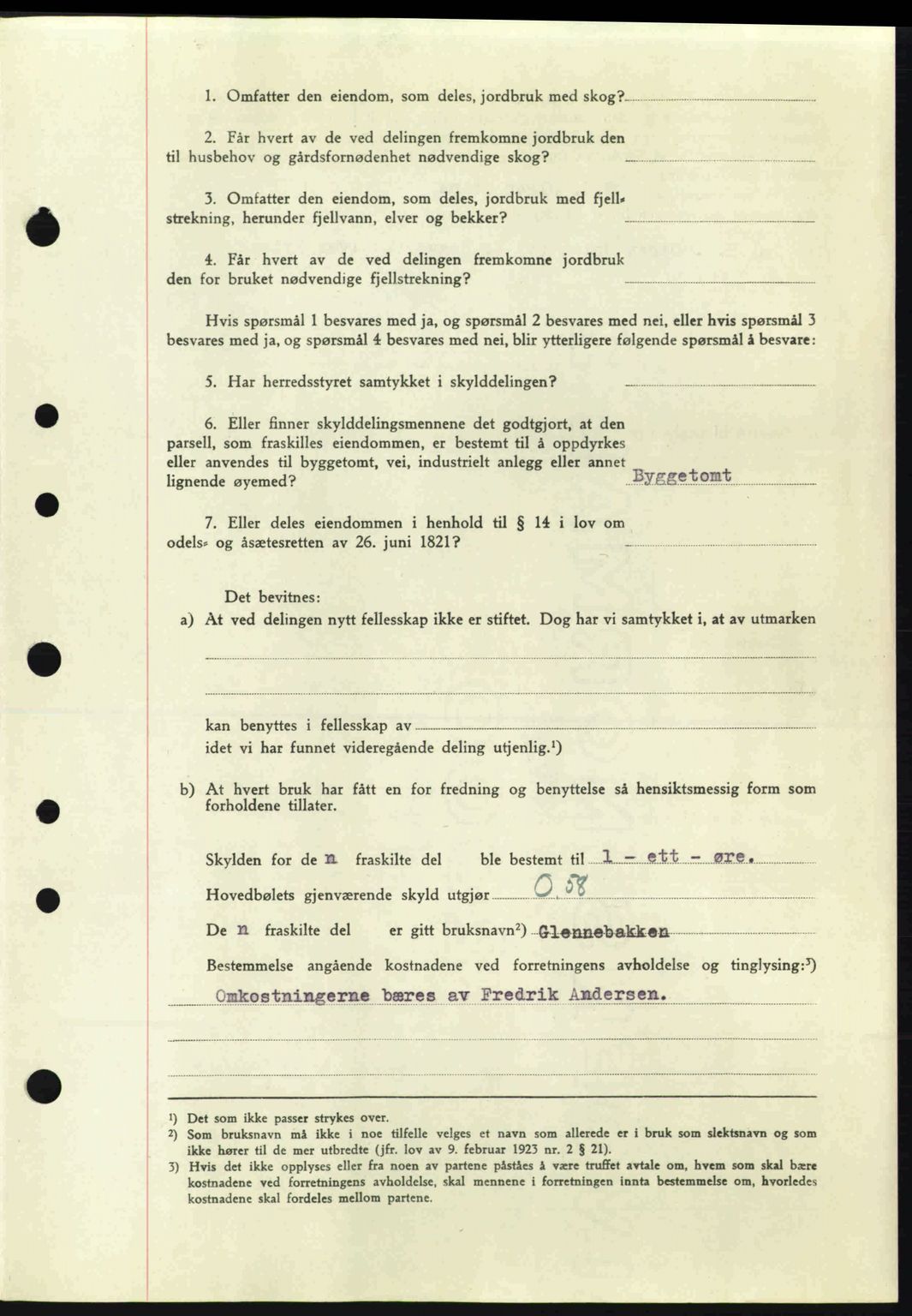 Tønsberg sorenskriveri, AV/SAKO-A-130/G/Ga/Gaa/L0013: Mortgage book no. A13, 1943-1943, Diary no: : 2277/1943