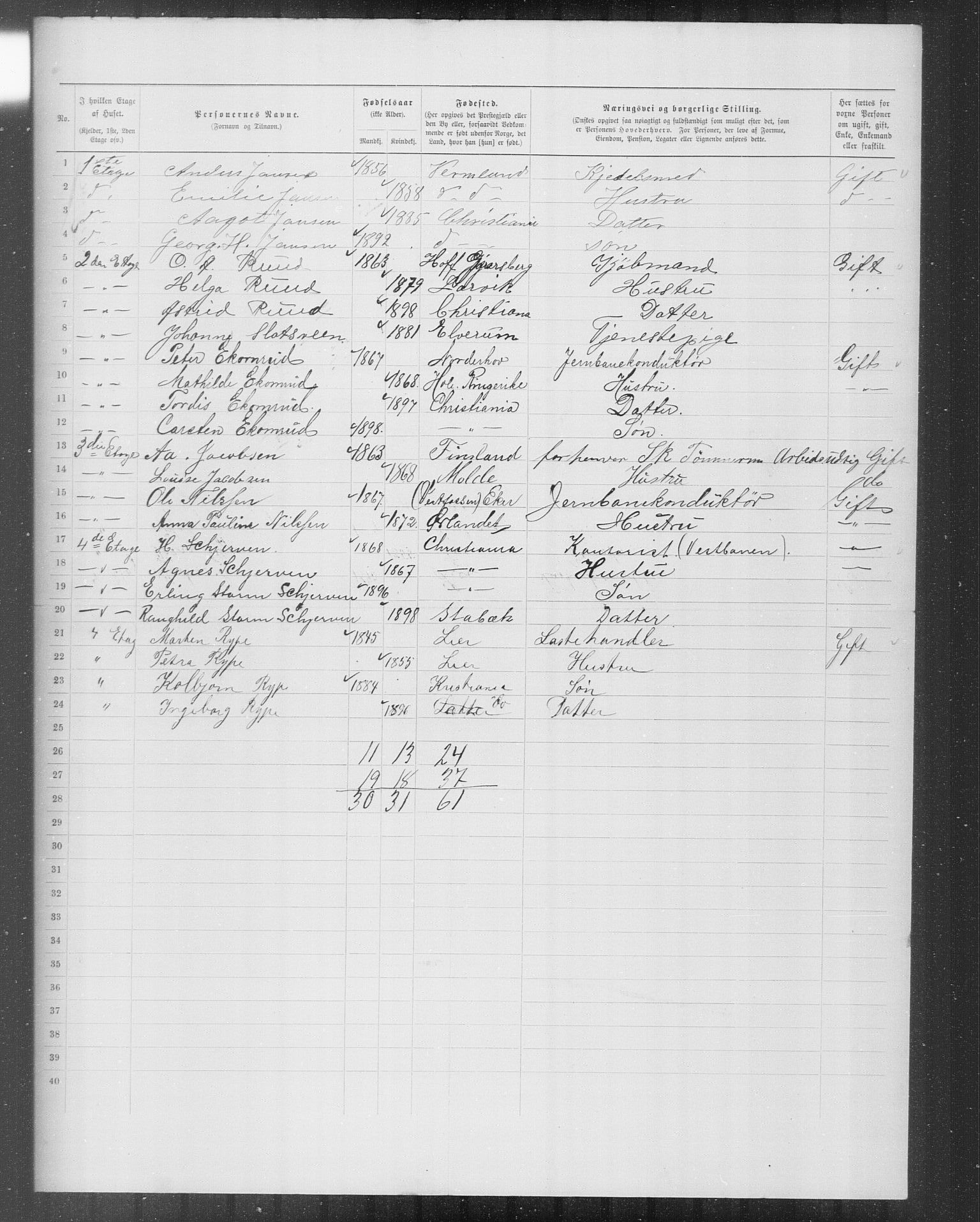 OBA, Municipal Census 1899 for Kristiania, 1899, p. 10227