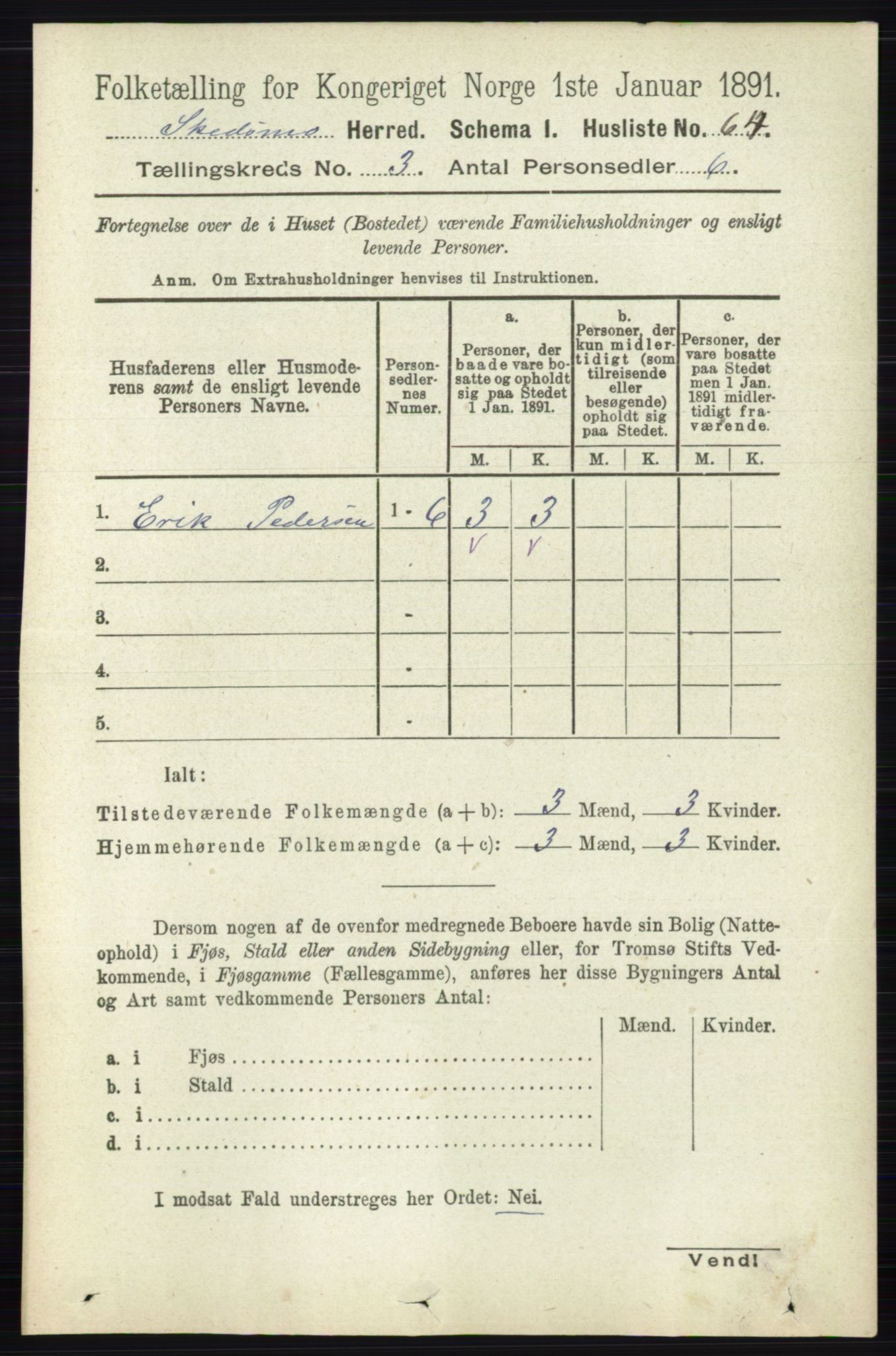 RA, 1891 census for 0231 Skedsmo, 1891, p. 1282