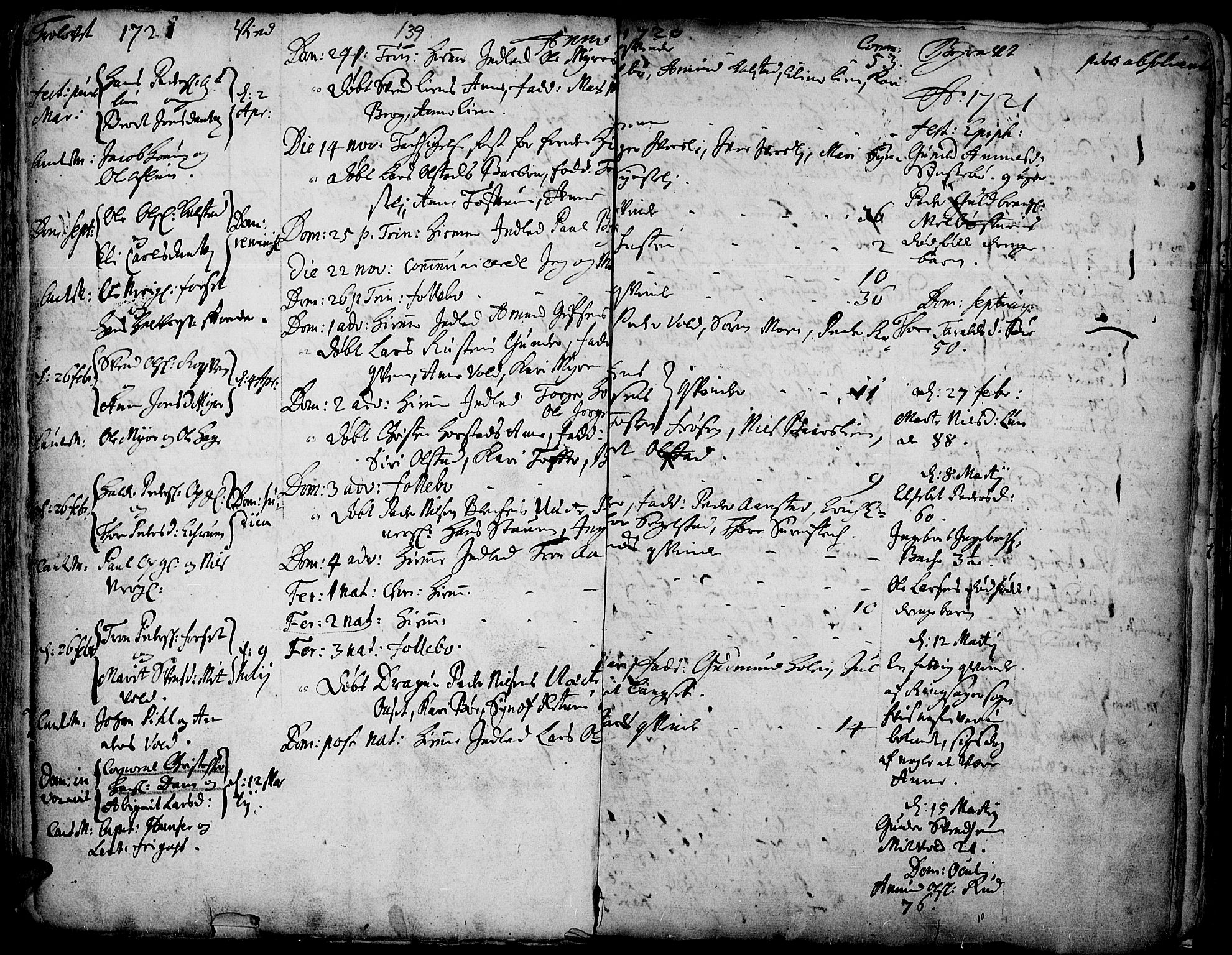 Gausdal prestekontor, SAH/PREST-090/H/Ha/Haa/L0001: Parish register (official) no. 1, 1693-1728, p. 139
