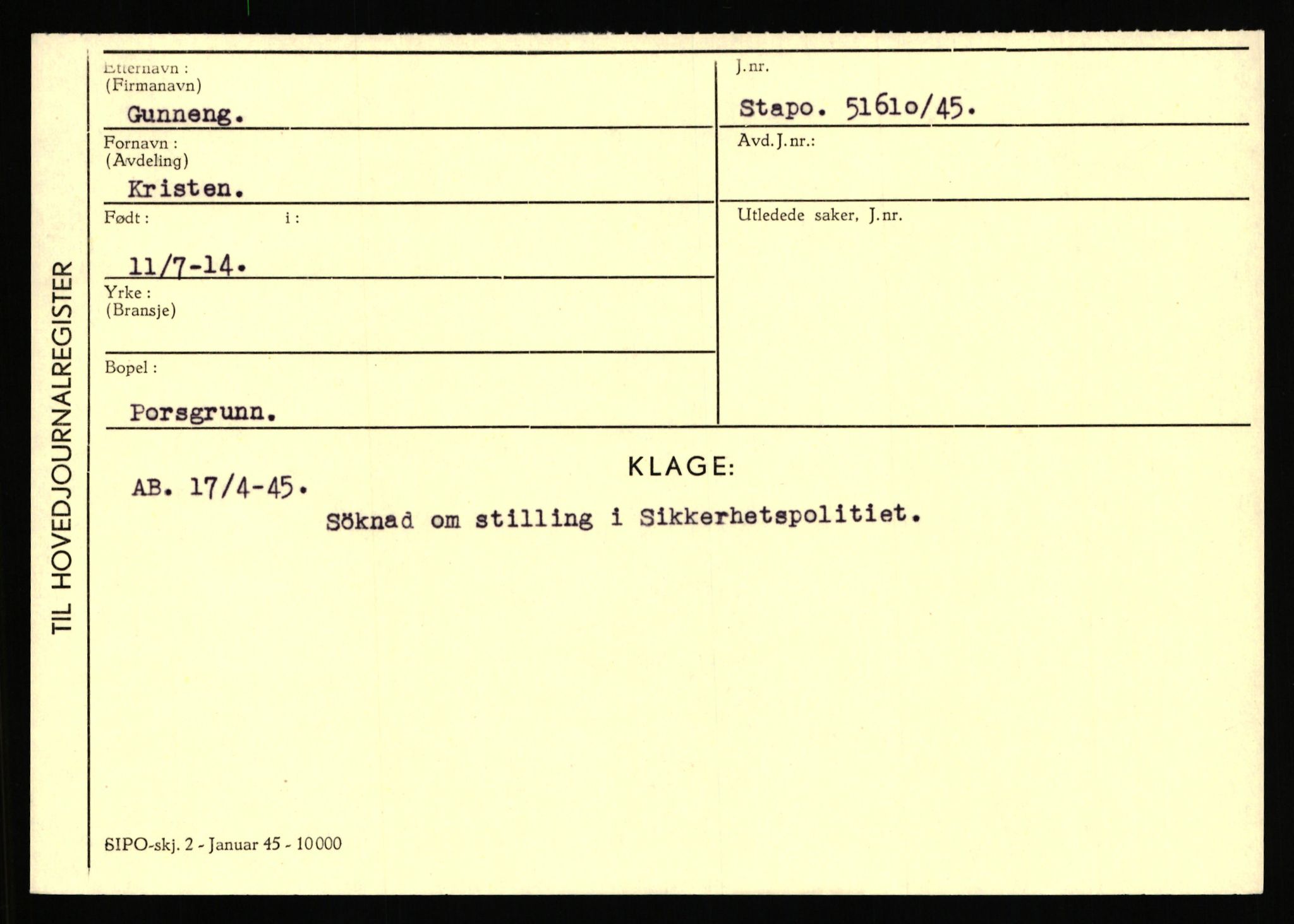 Statspolitiet - Hovedkontoret / Osloavdelingen, AV/RA-S-1329/C/Ca/L0005: Furali - Hamula, 1943-1945, p. 2857