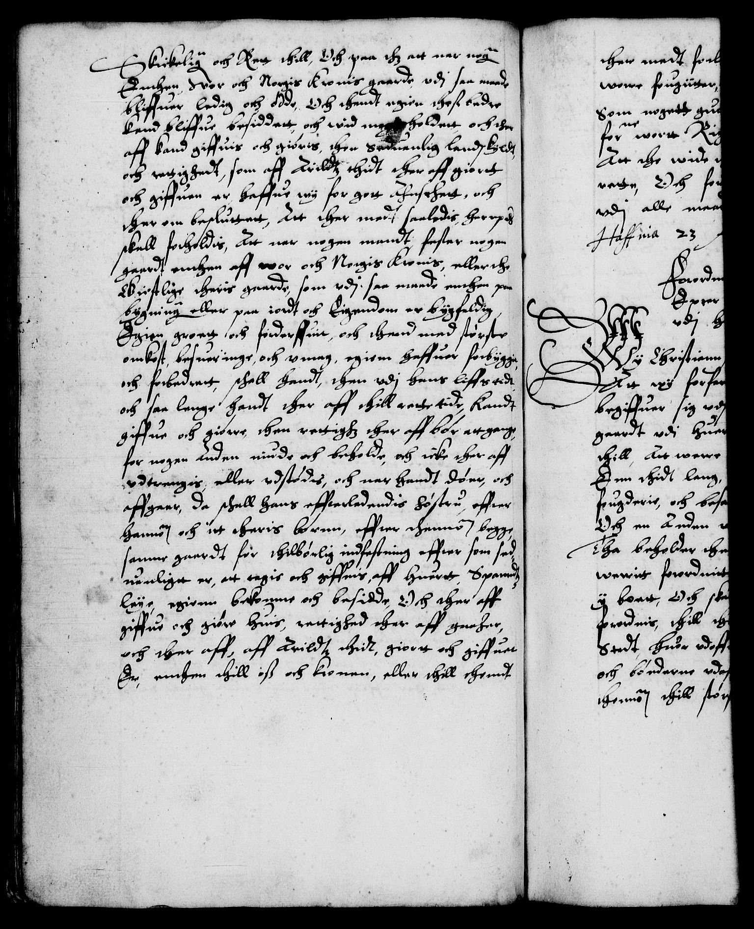 Danske Kanselli 1572-1799, RA/EA-3023/F/Fc/Fca/Fcaa/L0002: Norske registre (mikrofilm), 1588-1596, p. 104b