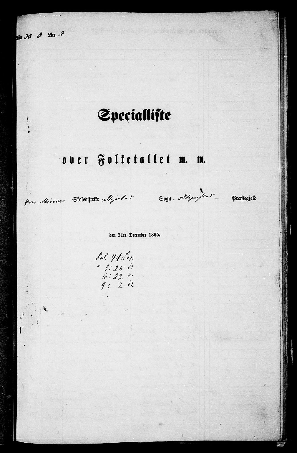 RA, 1865 census for Skjerstad, 1865, p. 54
