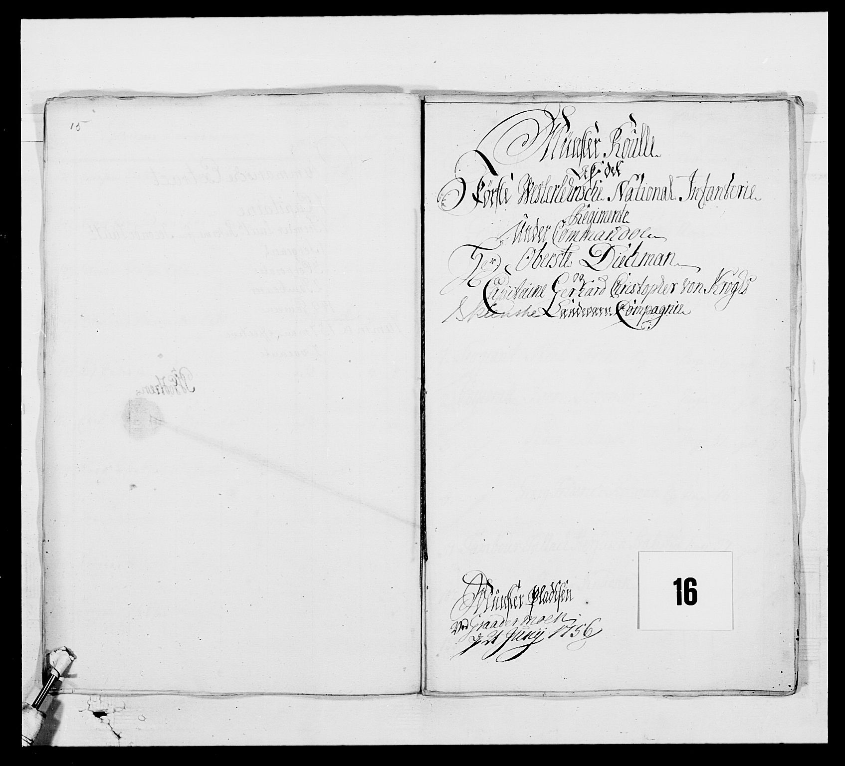 Kommanderende general (KG I) med Det norske krigsdirektorium, AV/RA-EA-5419/E/Ea/L0522b: 1. Vesterlenske regiment, 1756-1767, p. 117