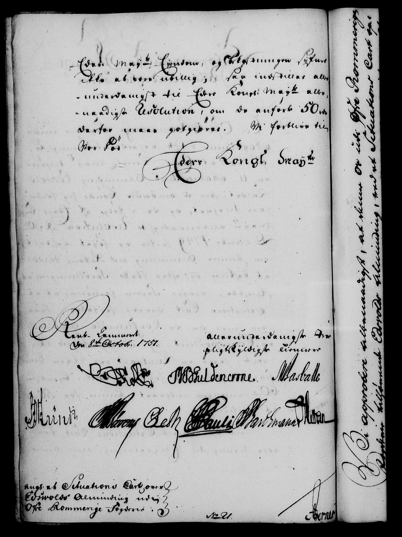 Rentekammeret, Kammerkanselliet, RA/EA-3111/G/Gf/Gfa/L0033: Norsk relasjons- og resolusjonsprotokoll (merket RK 52.33), 1751, p. 462