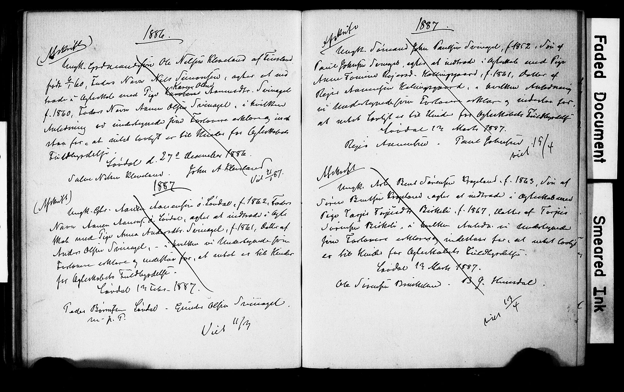 Holum sokneprestkontor, AV/SAK-1111-0022/F/Fe/L0003: Banns register no. II 5 3, 1875-1891, p. 71