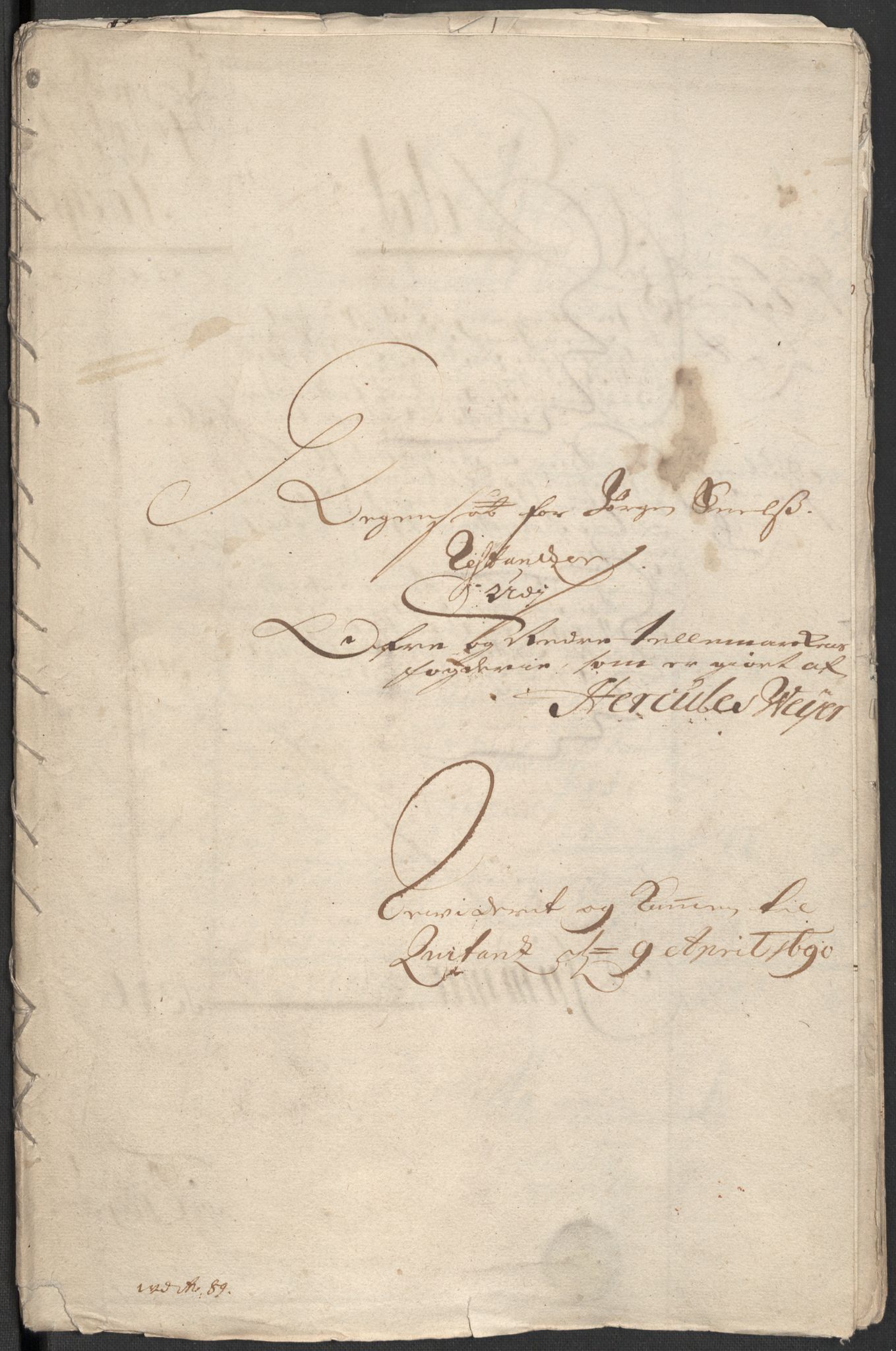 Rentekammeret inntil 1814, Reviderte regnskaper, Fogderegnskap, RA/EA-4092/R35/L2088: Fogderegnskap Øvre og Nedre Telemark, 1687-1689, p. 95