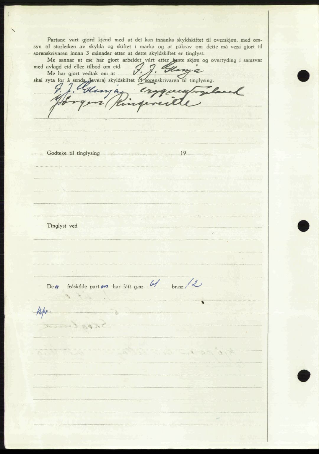 Ytre Sogn tingrett, SAB/A-2601/1/G/Gbb/L0007: Mortgage book no. A4 - A5 (B3), 1949-1949, Diary no: : 360/1949