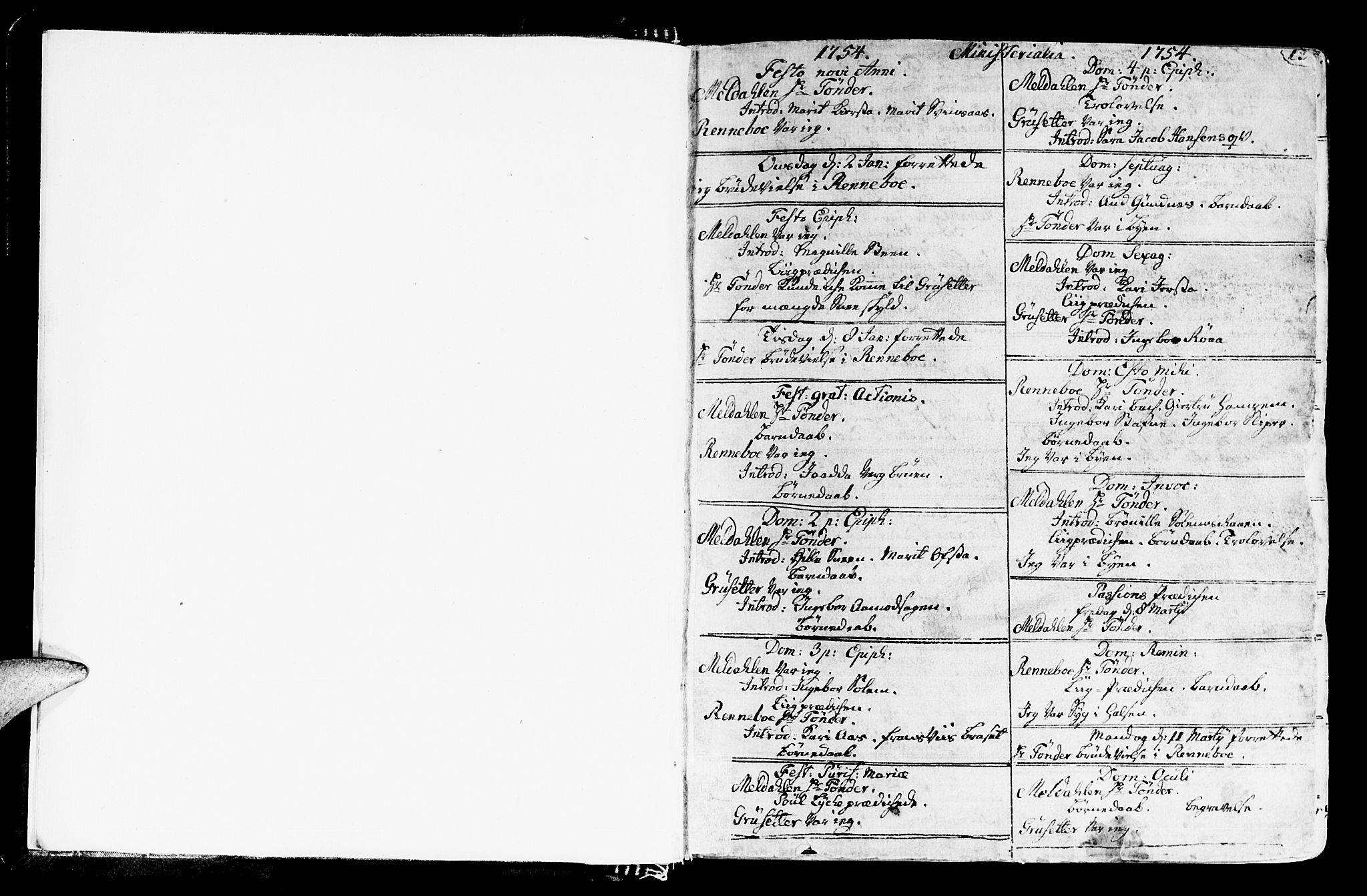 Ministerialprotokoller, klokkerbøker og fødselsregistre - Sør-Trøndelag, SAT/A-1456/672/L0851: Parish register (official) no. 672A04, 1751-1775, p. 12-13