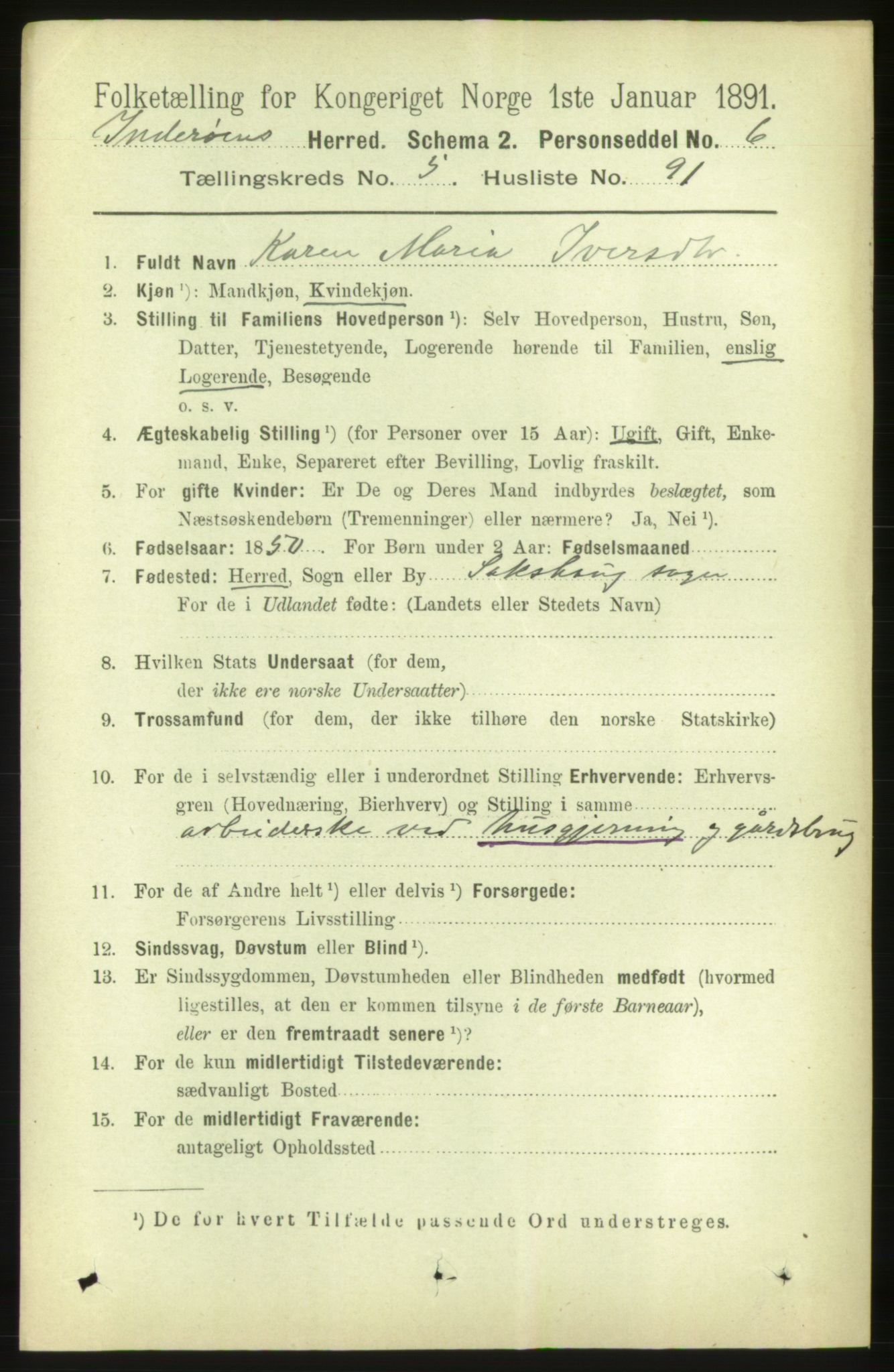 RA, 1891 census for 1729 Inderøy, 1891, p. 3287