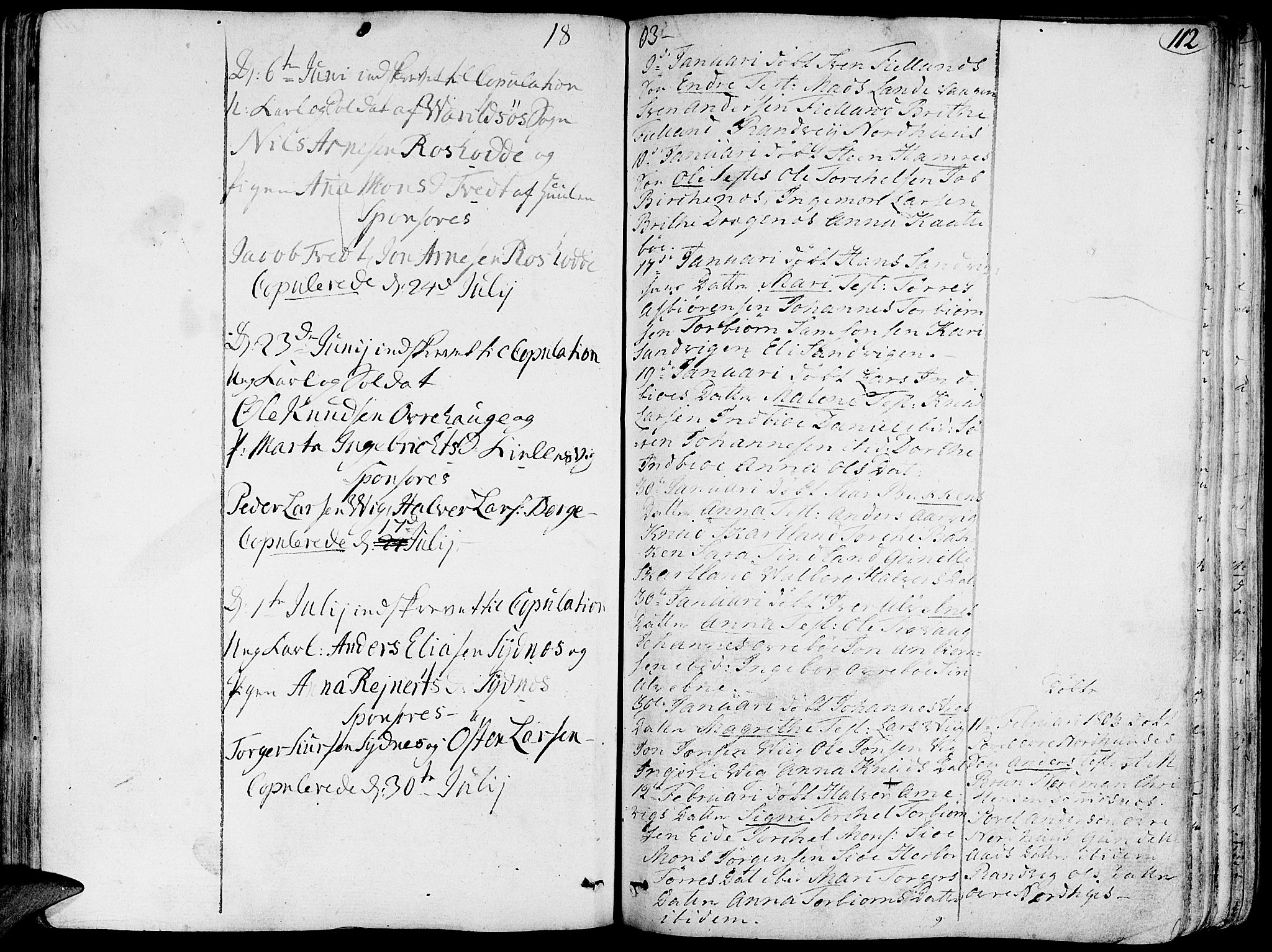 Fjelberg sokneprestembete, AV/SAB-A-75201/H/Haa: Parish register (official) no. A 3, 1788-1815, p. 112