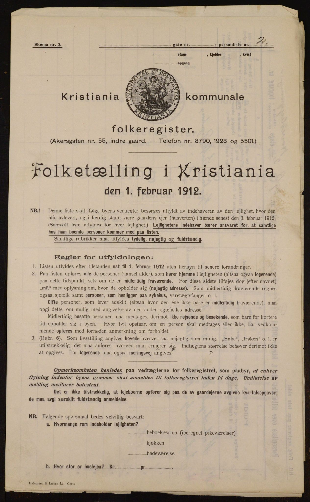 OBA, Municipal Census 1912 for Kristiania, 1912, p. 17782