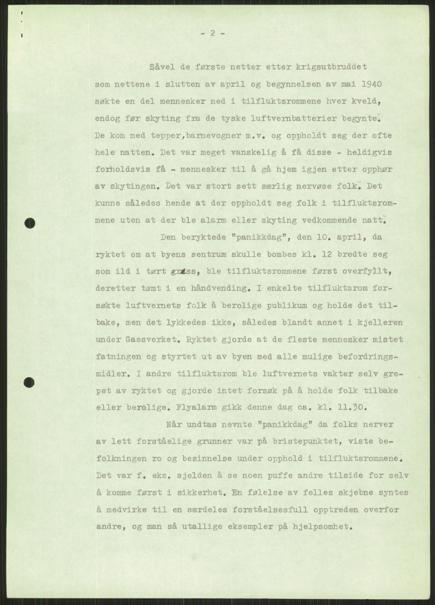 Forsvaret, Forsvarets krigshistoriske avdeling, AV/RA-RAFA-2017/Y/Ya/L0013: II-C-11-31 - Fylkesmenn.  Rapporter om krigsbegivenhetene 1940., 1940, p. 559