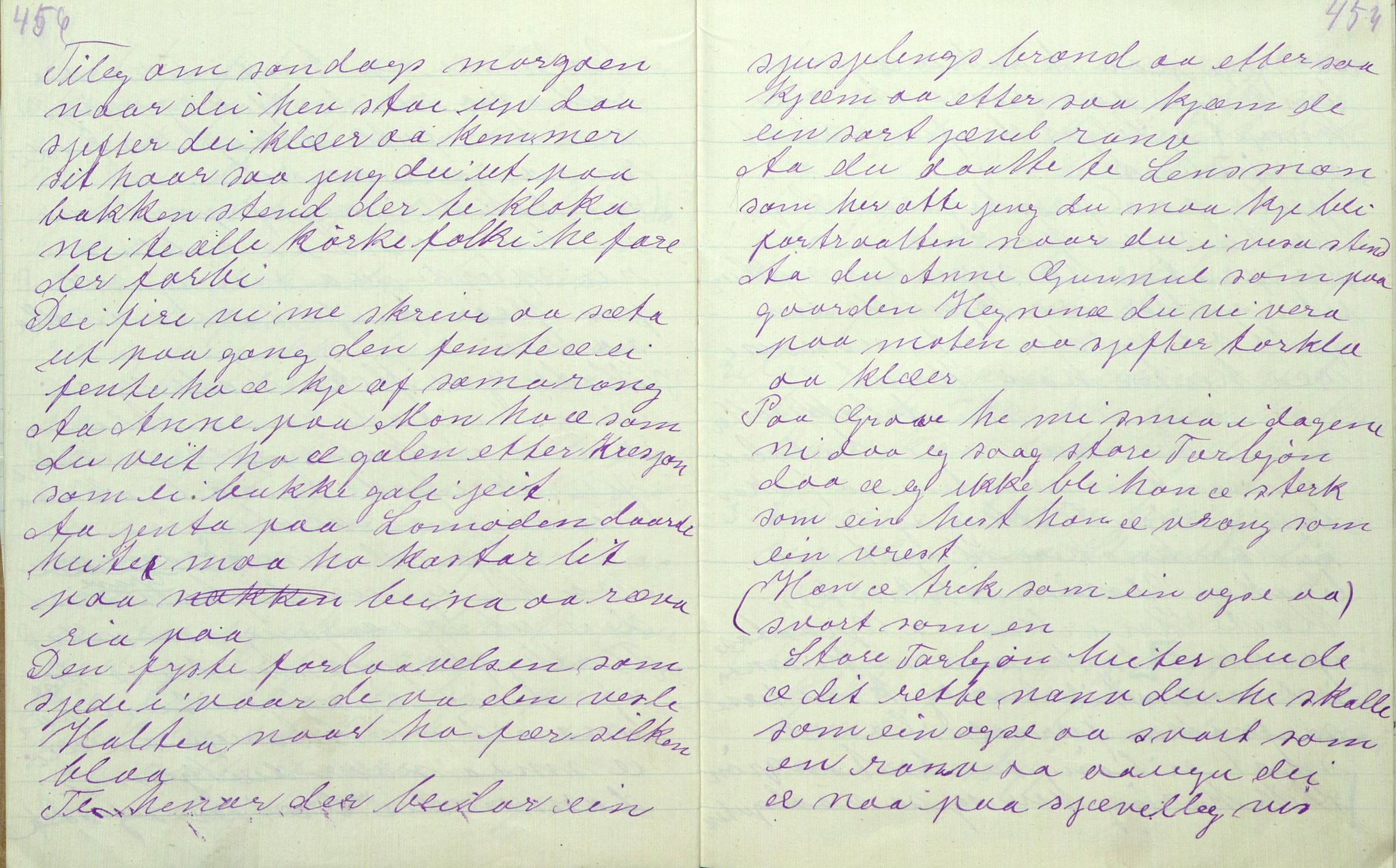Rikard Berge, TEMU/TGM-A-1003/F/L0011/0011: 381-399 / 391 Oppskrifter av Gunnhild Kivle, 1918-1919, p. 456-457