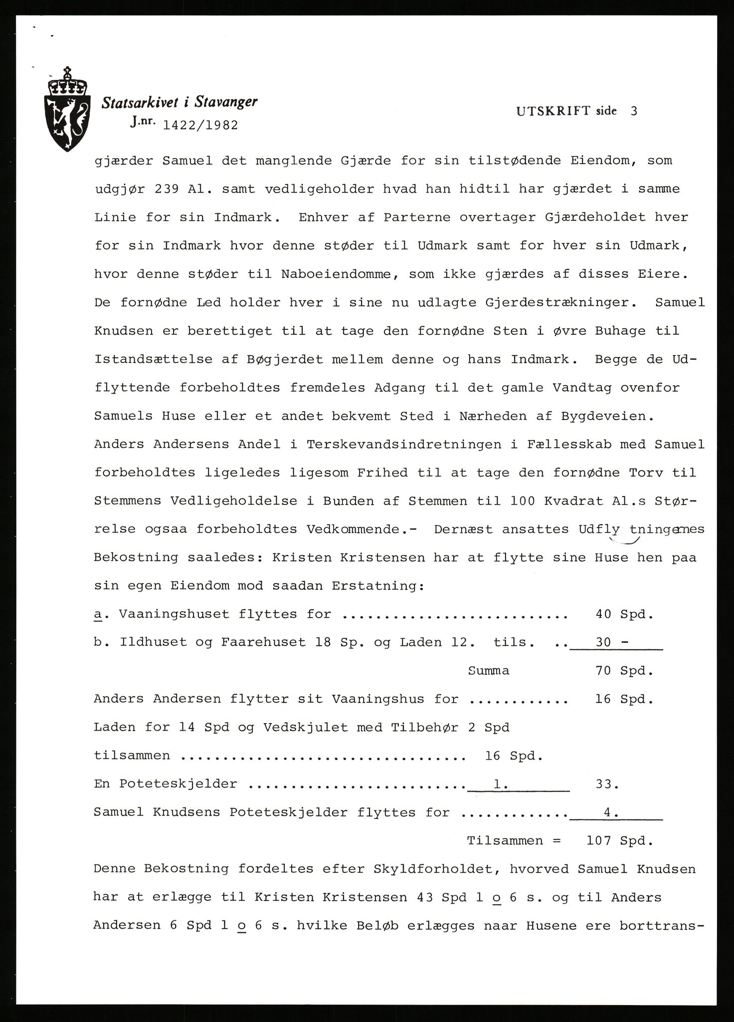 Statsarkivet i Stavanger, AV/SAST-A-101971/03/Y/Yj/L0068: Avskrifter sortert etter gårdsnavn: Refsnes - Risjell, 1750-1930, p. 659