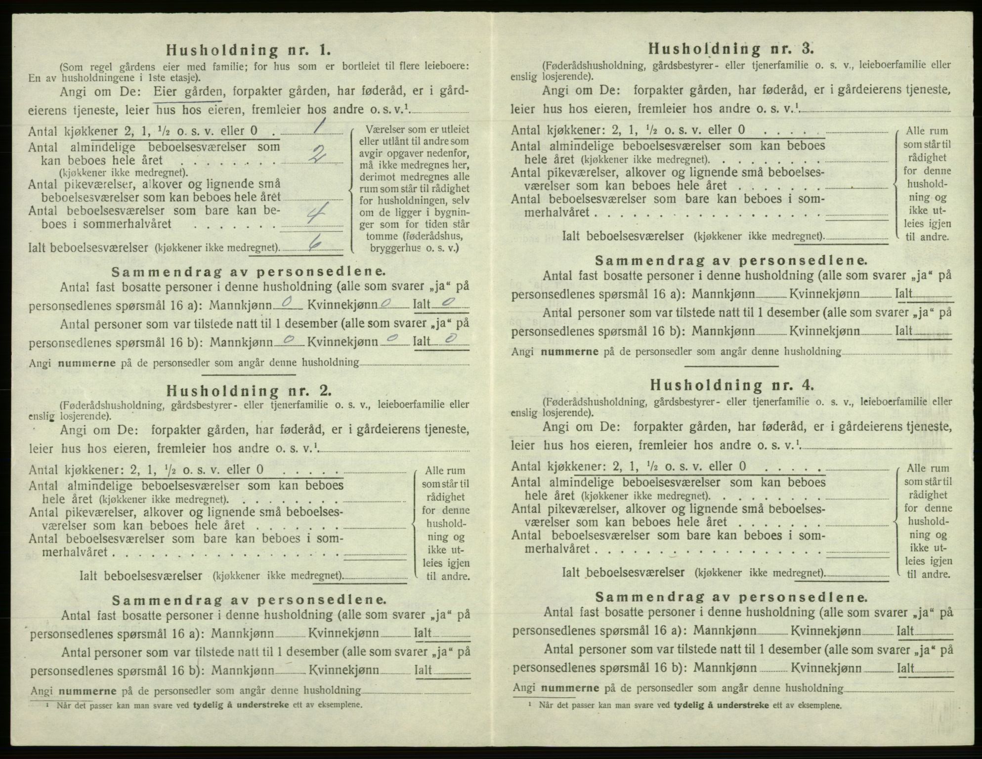 SAB, 1920 census for Os, 1920, p. 324
