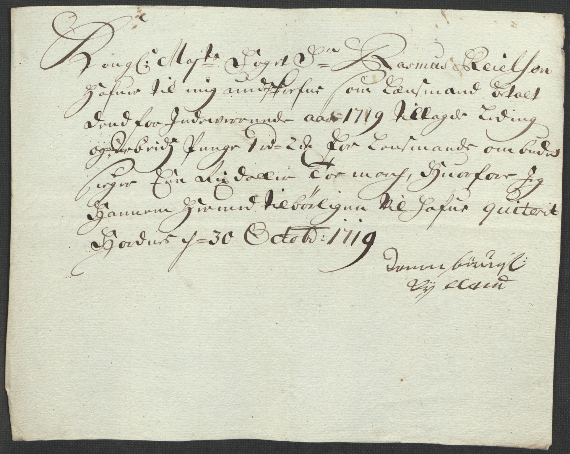 Rentekammeret inntil 1814, Reviderte regnskaper, Fogderegnskap, AV/RA-EA-4092/R40/L2453: Fogderegnskap Råbyggelag, 1718-1719, p. 391