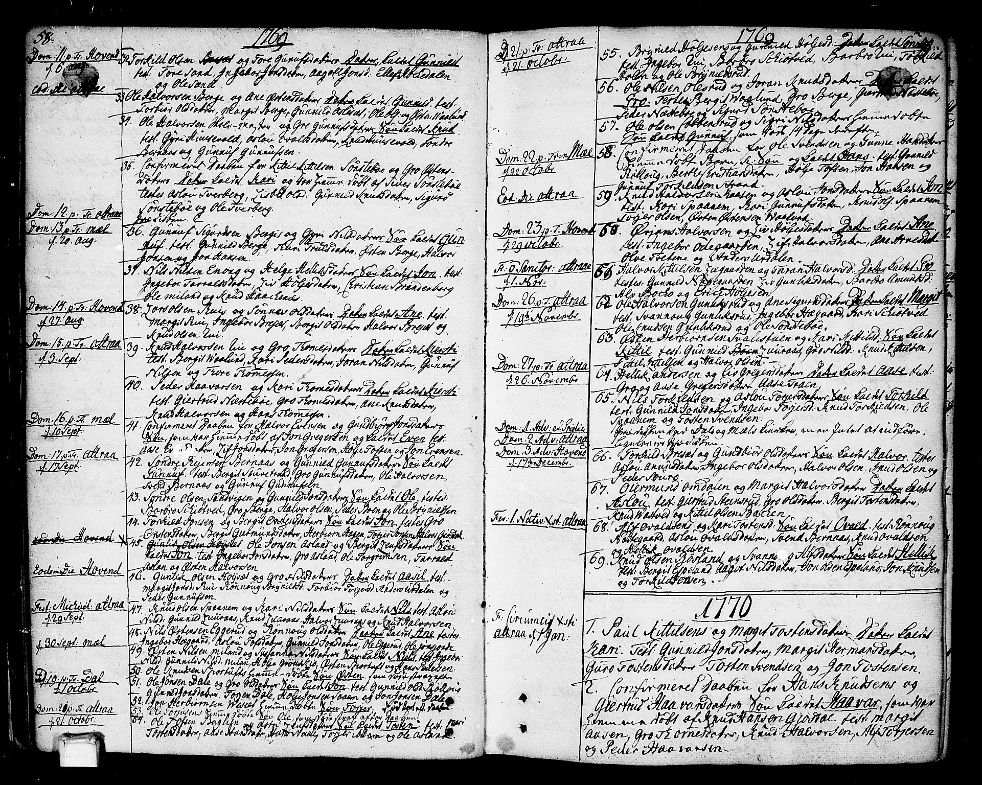 Tinn kirkebøker, SAKO/A-308/F/Fa/L0002: Parish register (official) no. I 2, 1757-1810, p. 58-59