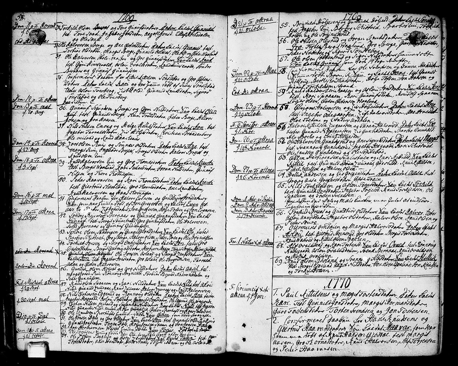 Tinn kirkebøker, AV/SAKO-A-308/F/Fa/L0002: Parish register (official) no. I 2, 1757-1810, p. 58-59